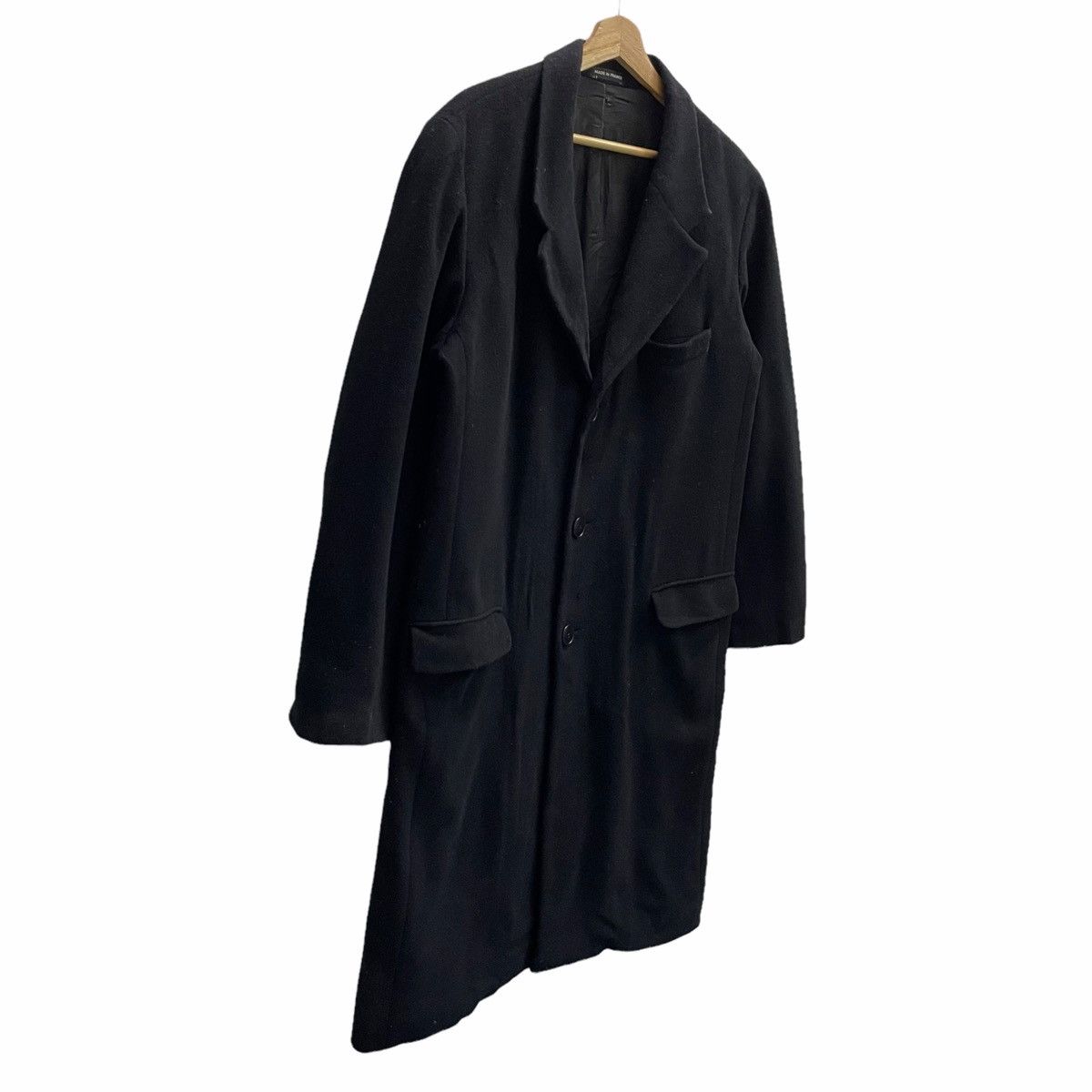 Designer × agnes b. 💥 AGNES B HOMME OVERCOAT WOOL JACKET Size US M / EU 48-50 / 2 - 2 Thumbnail