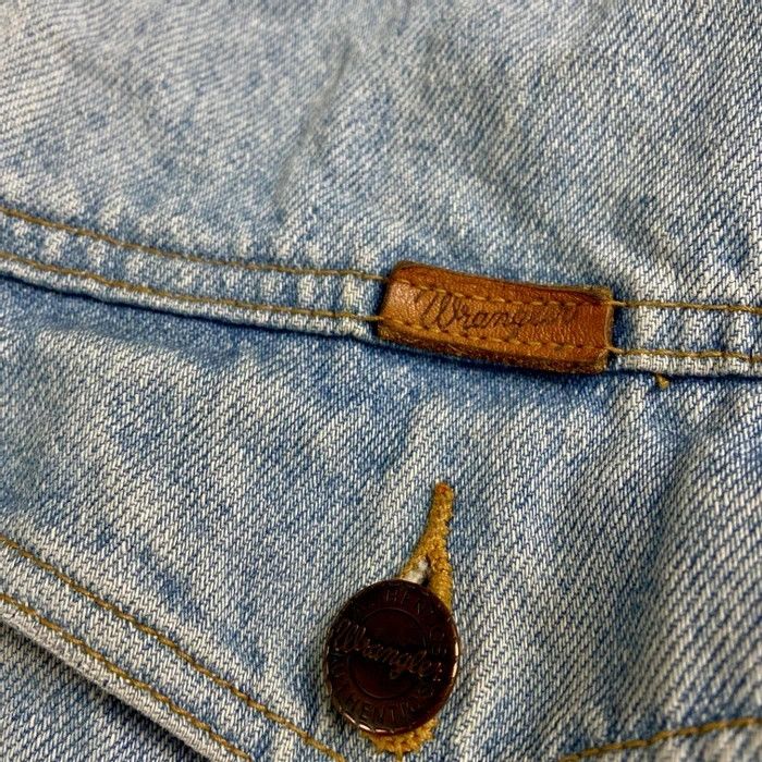 Vintage × Wrangler Mens Bomber Jacket Vintage Wrangler Denim Size M Blue Size US M / EU 48-50 / 2 - 4 Thumbnail