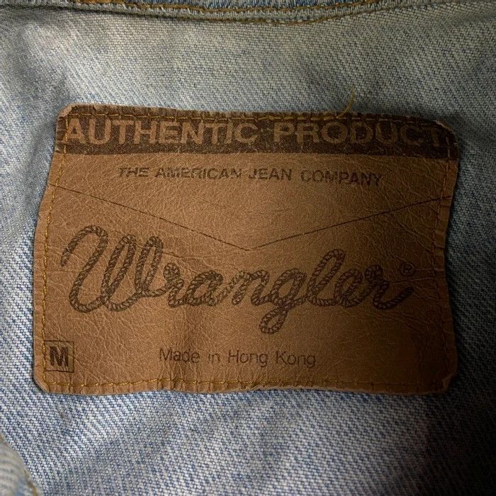Vintage × Wrangler Mens Bomber Jacket Vintage Wrangler Denim Size M Blue Size US M / EU 48-50 / 2 - 5 Thumbnail