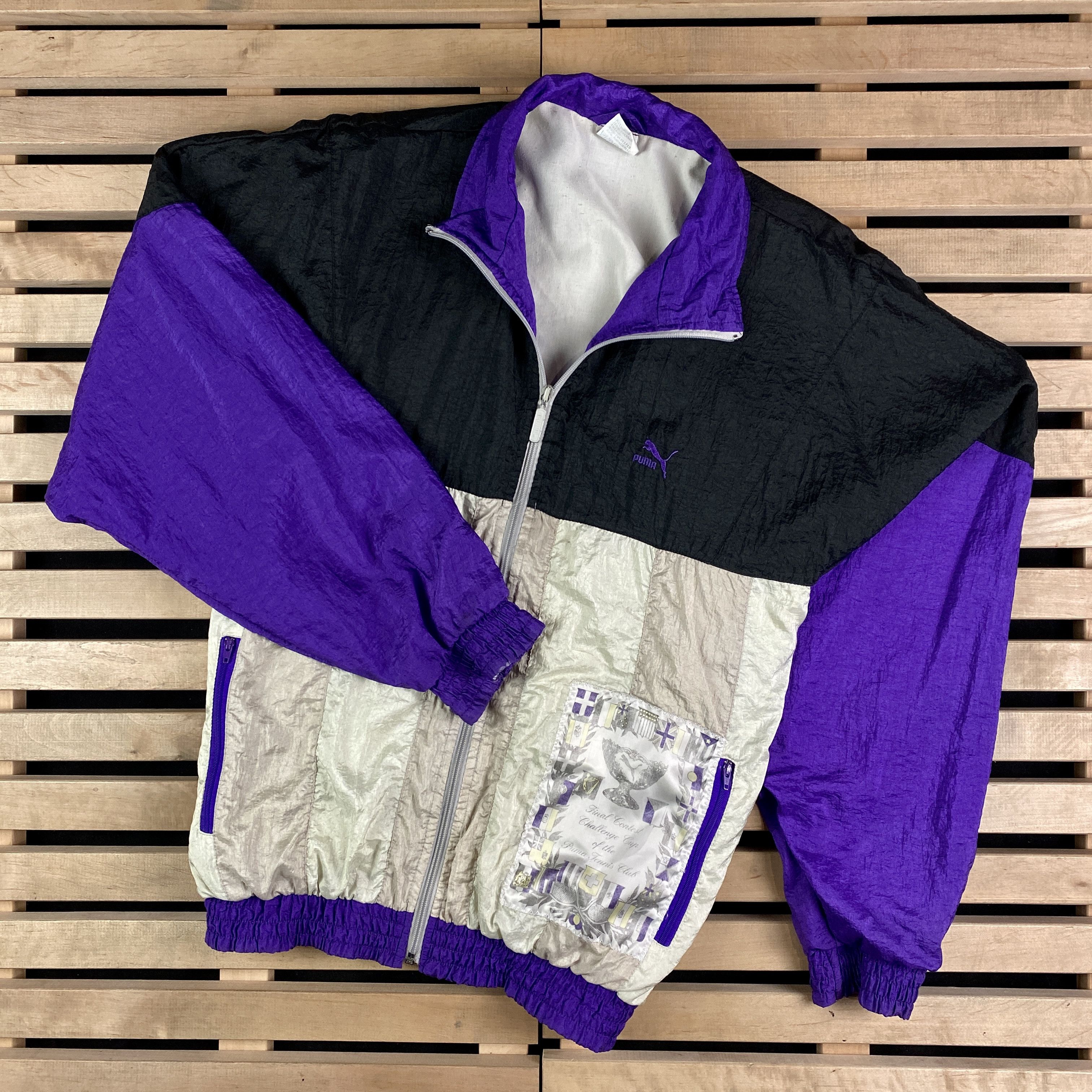 Puma × Vintage Mens Bomber Jacket Puma Vintage Size M Size US M / EU 48-50 / 2 - 1 Thumbnail