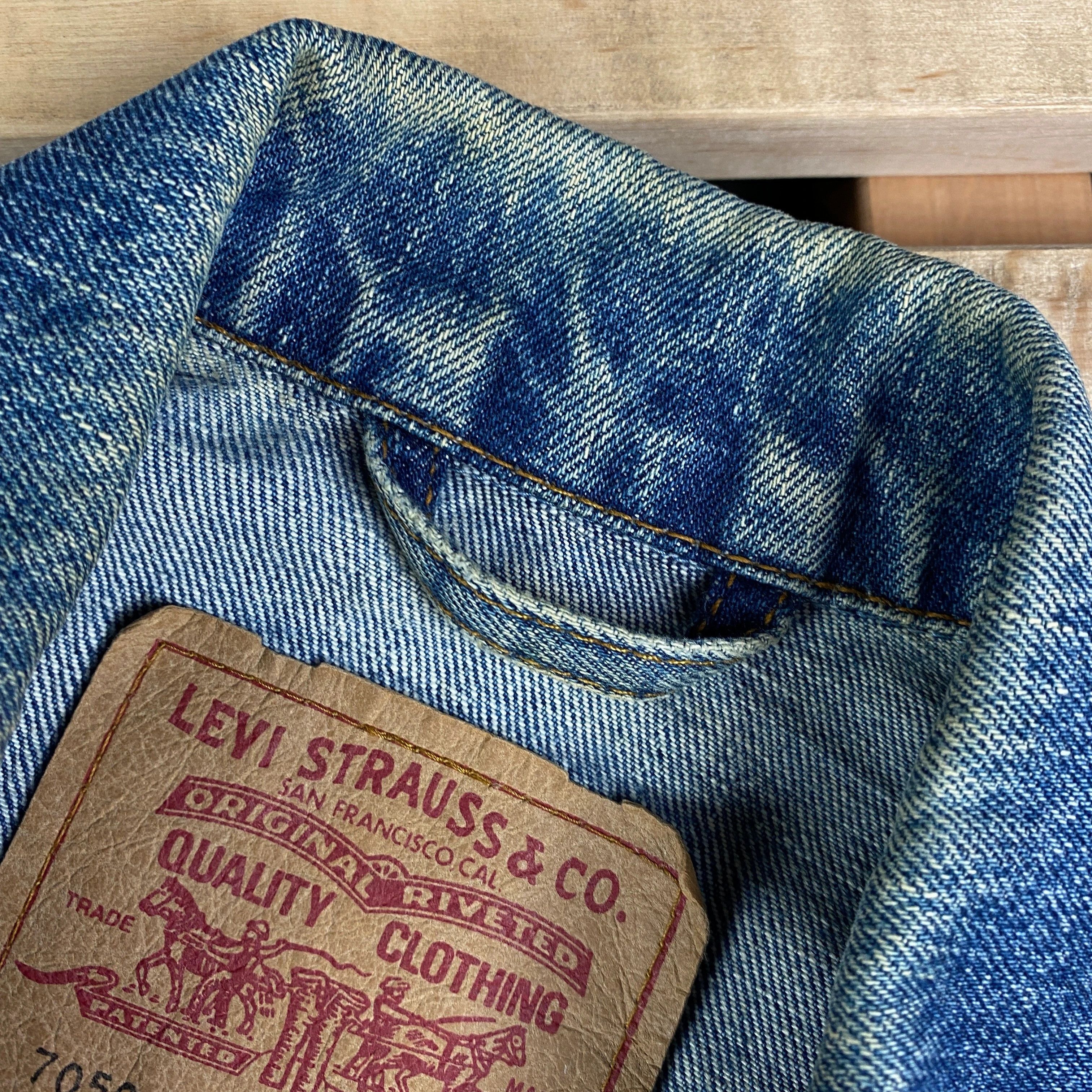 Mens Denim Bomber Jacket Levis Vintage Size M