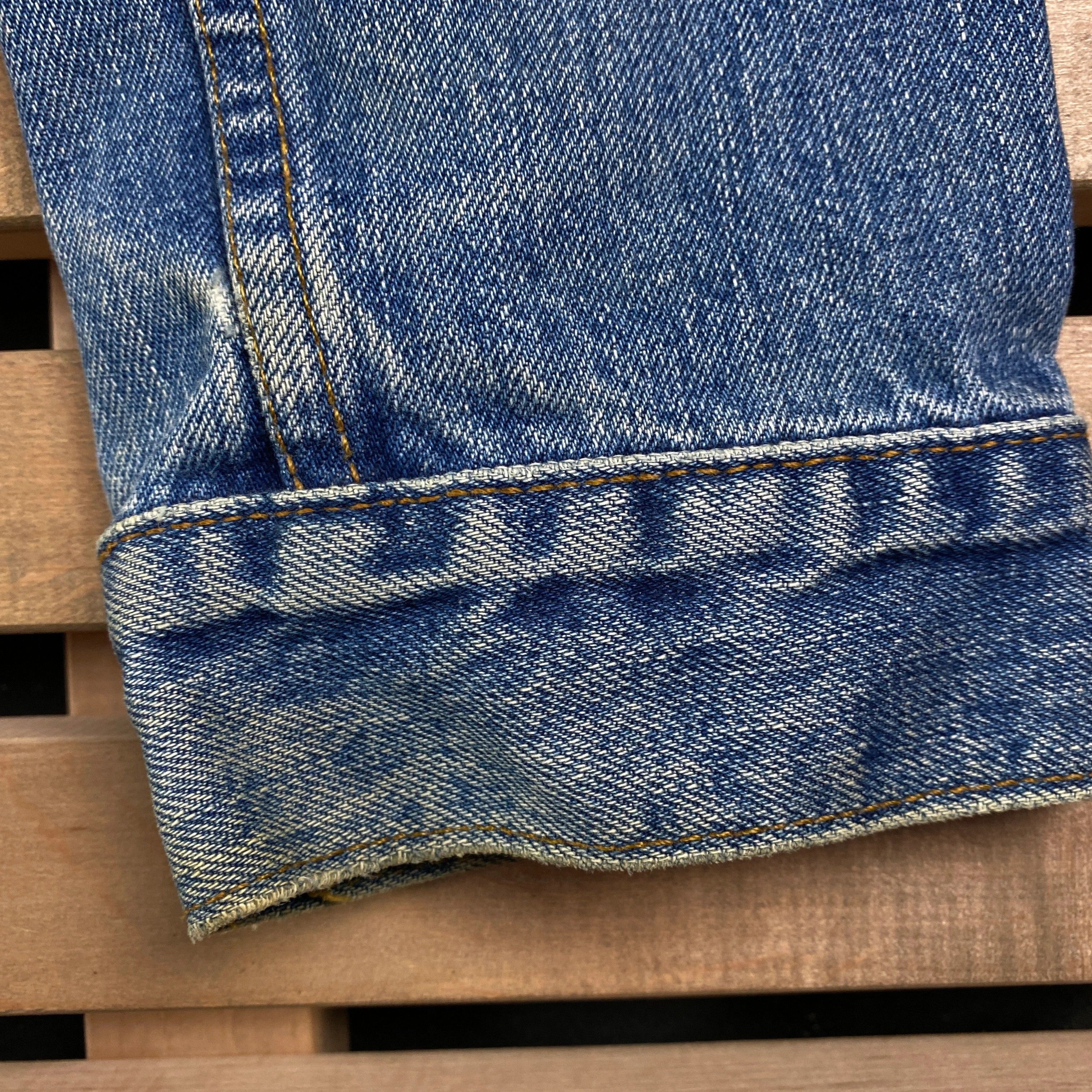 Mens Denim Bomber Jacket Levis Vintage Size M