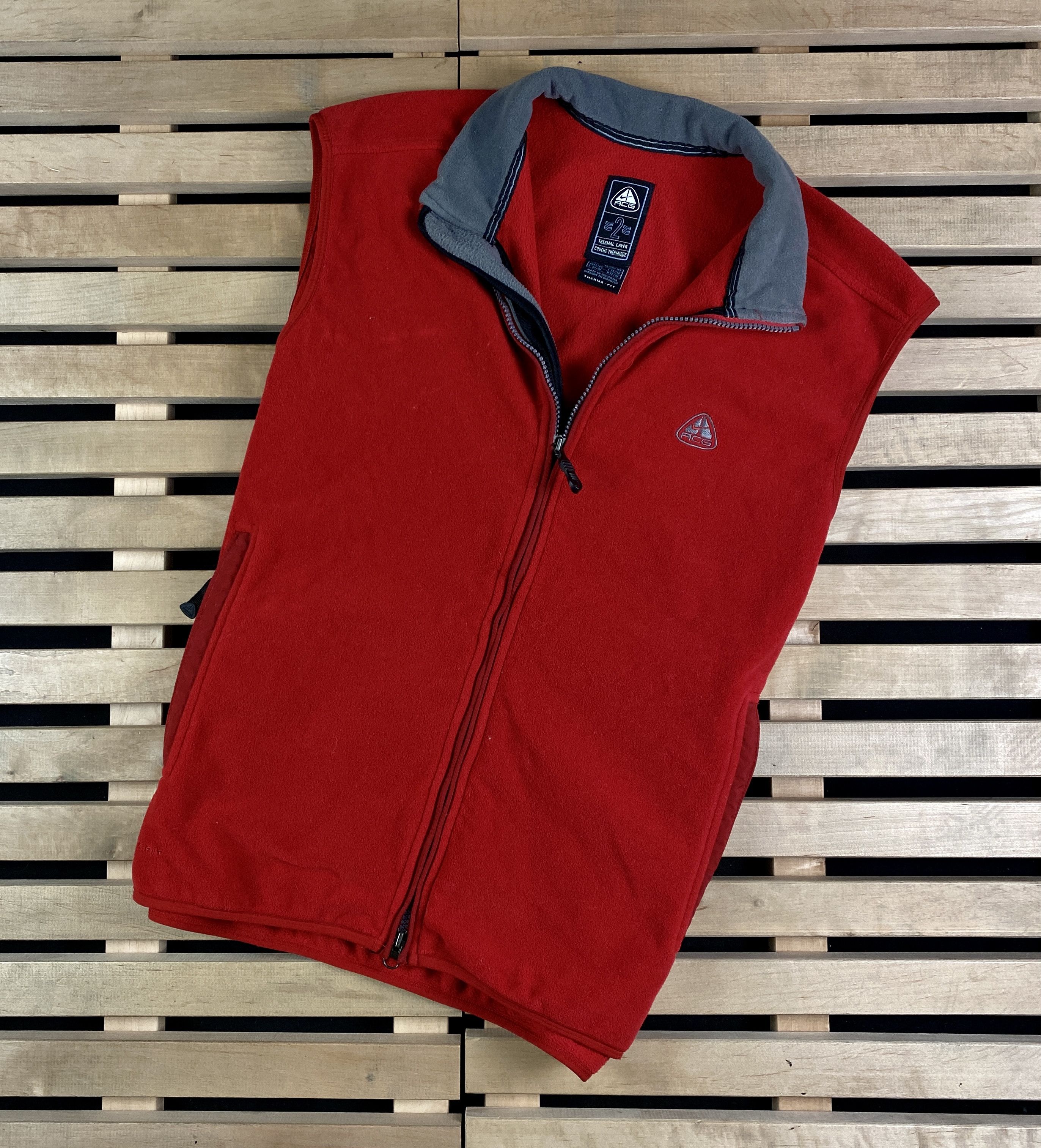Nike × Nike ACG Mens Fleece Vest Nike ACG Size L Red Size US L / EU 52-54 / 3 - 1 Thumbnail