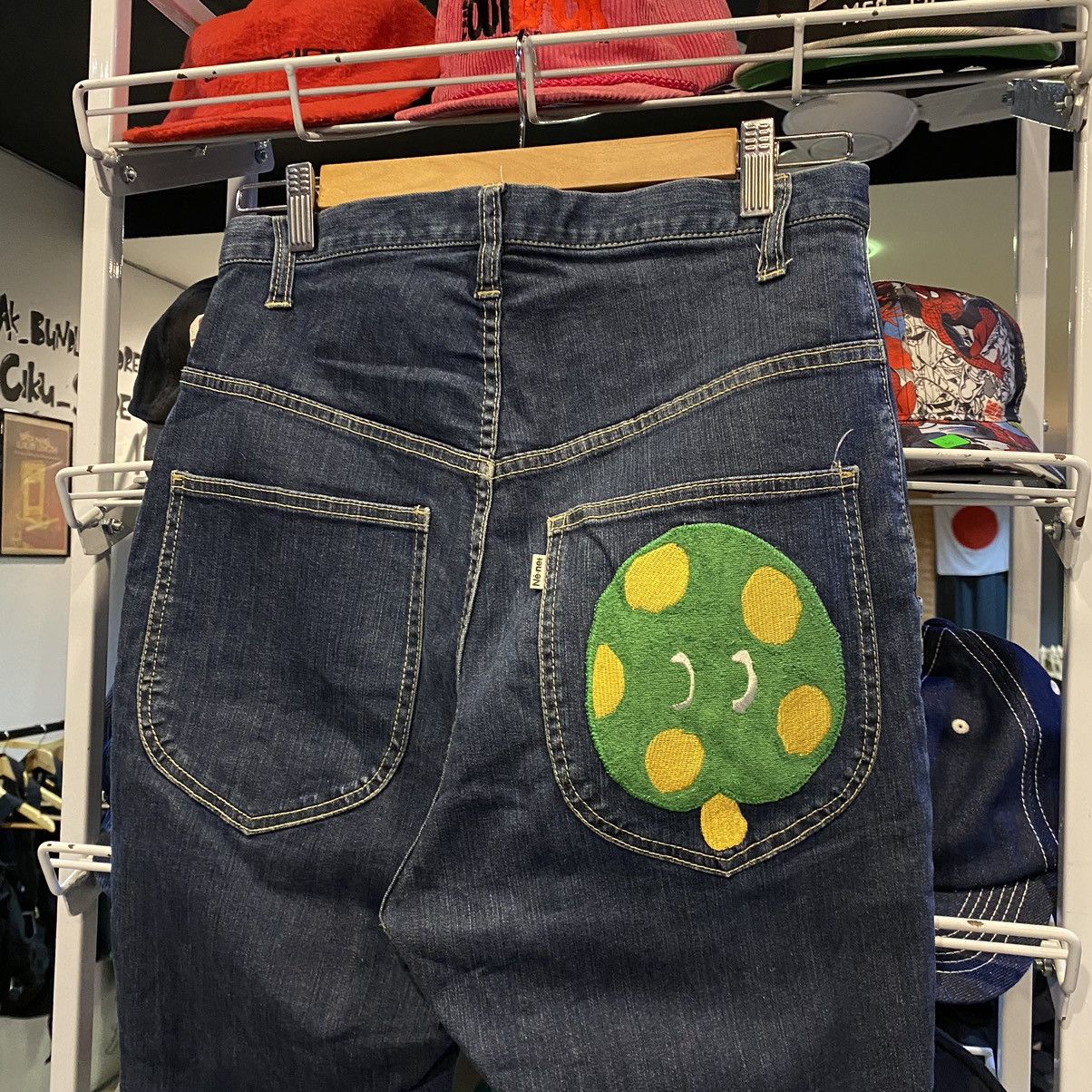Ne-Net Issey Miyake Label Ne-Net Embroidered Mushroom Jeans Size US 30 / EU 46 - 3 Thumbnail