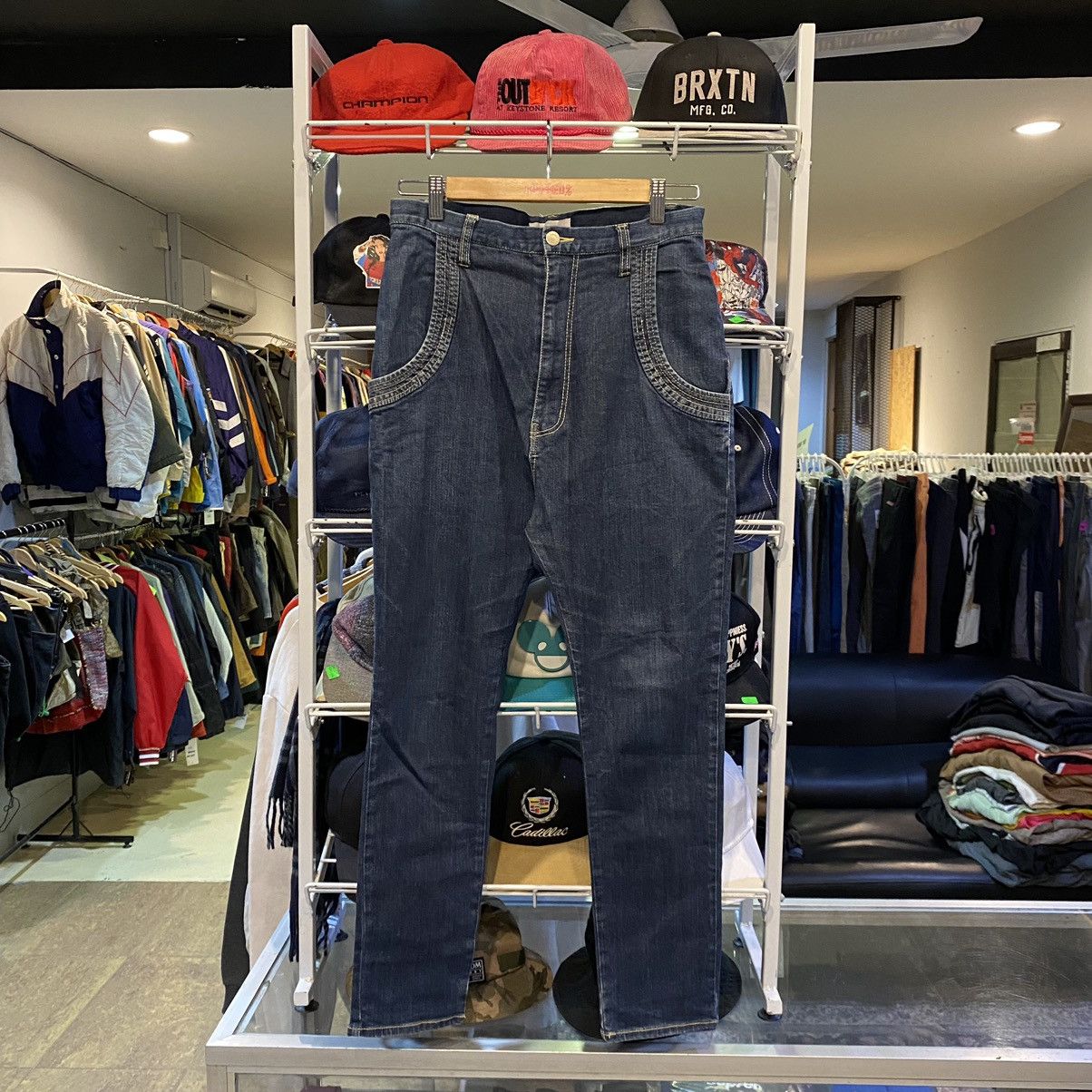 Ne-Net Issey Miyake Label Ne-Net Embroidered Mushroom Jeans Size US 30 / EU 46 - 2 Thumbnail