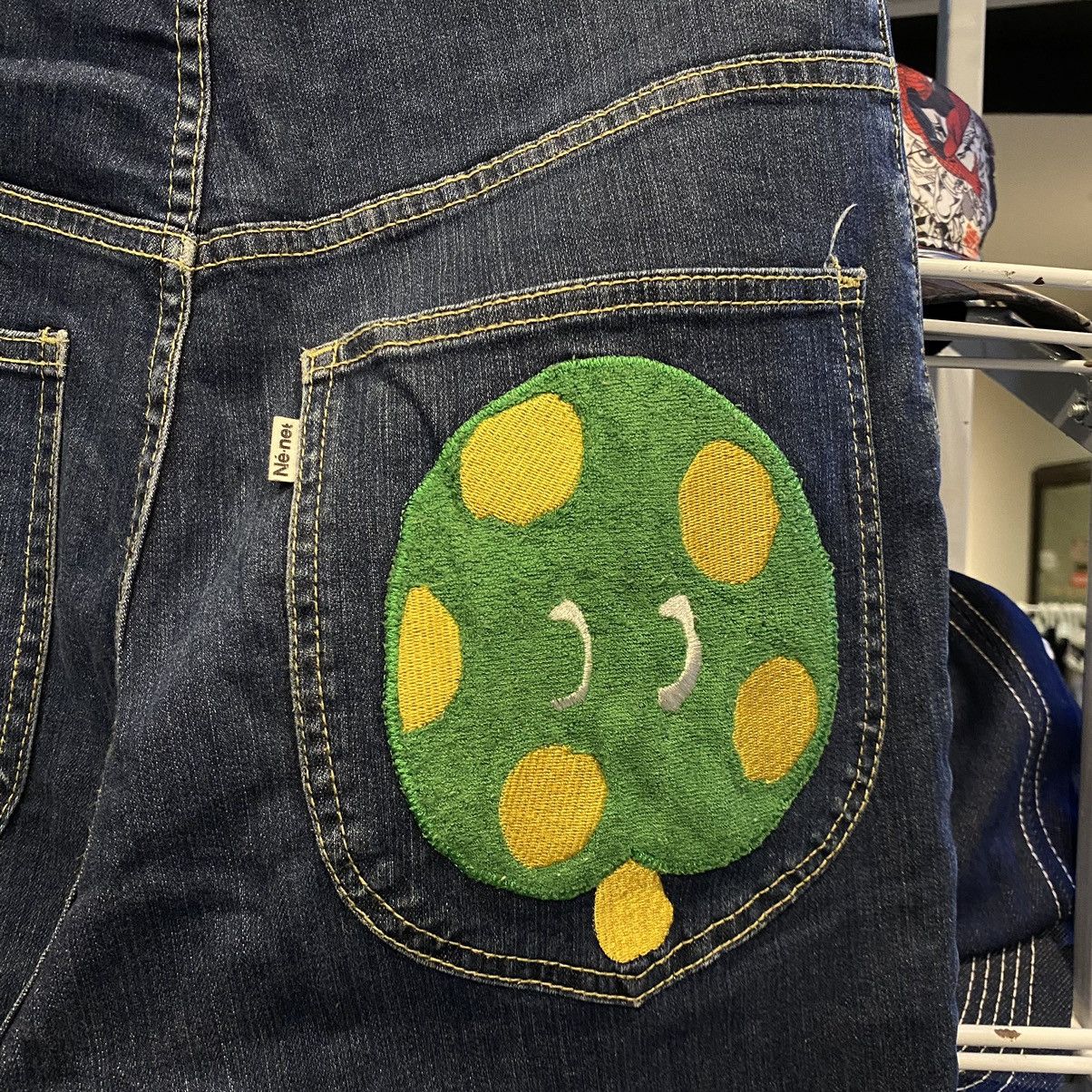 Ne-Net Issey Miyake Label Ne-Net Embroidered Mushroom Jeans Size US 30 / EU 46 - 4 Thumbnail
