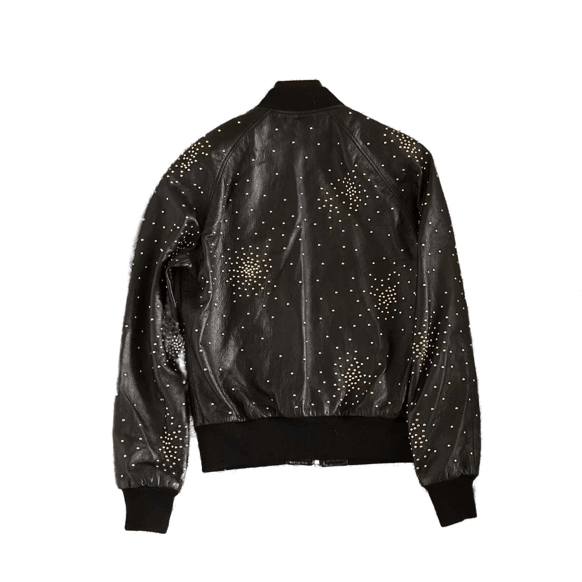 Saint Laurent Paris saint laurent studded firework leather