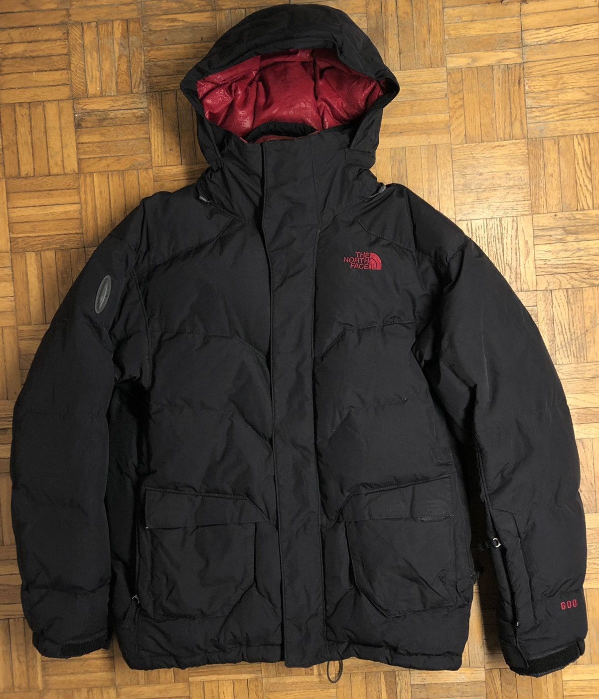 The North Face The North Face Down 600 Jacket Recco Black/Red | Grailed