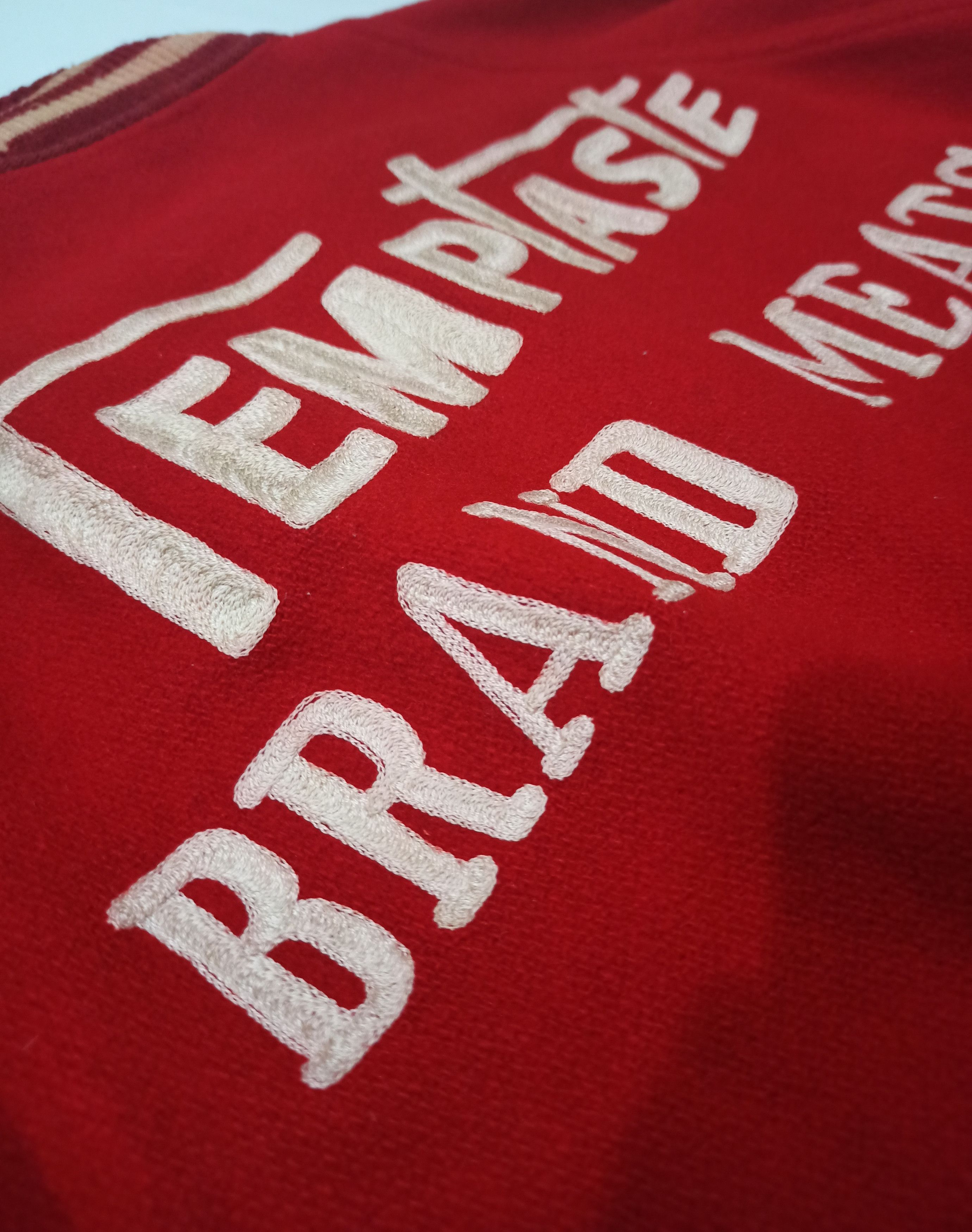Vintage Vintage 40s Butwin Temptaste Brand Meats Letterman Jacket Size US M / EU 48-50 / 2 - 5 Thumbnail