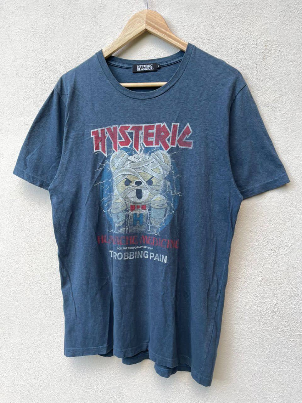 Hysteric Glamour × Iron Maiden × Japanese Brand Hysteric Glamour Headache  Medicine Tee | Grailed