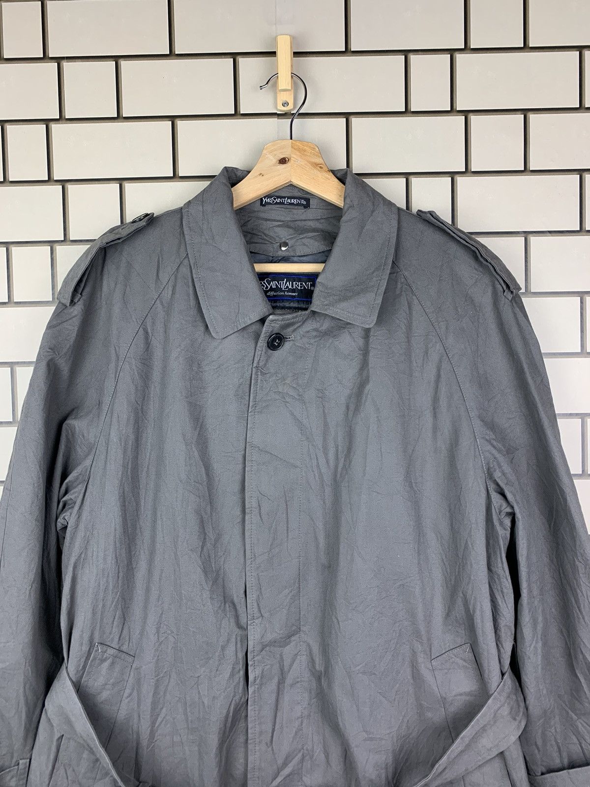 Vintage Vintage Ysl Trench Coat Size US M / EU 48-50 / 2 - 4 Thumbnail