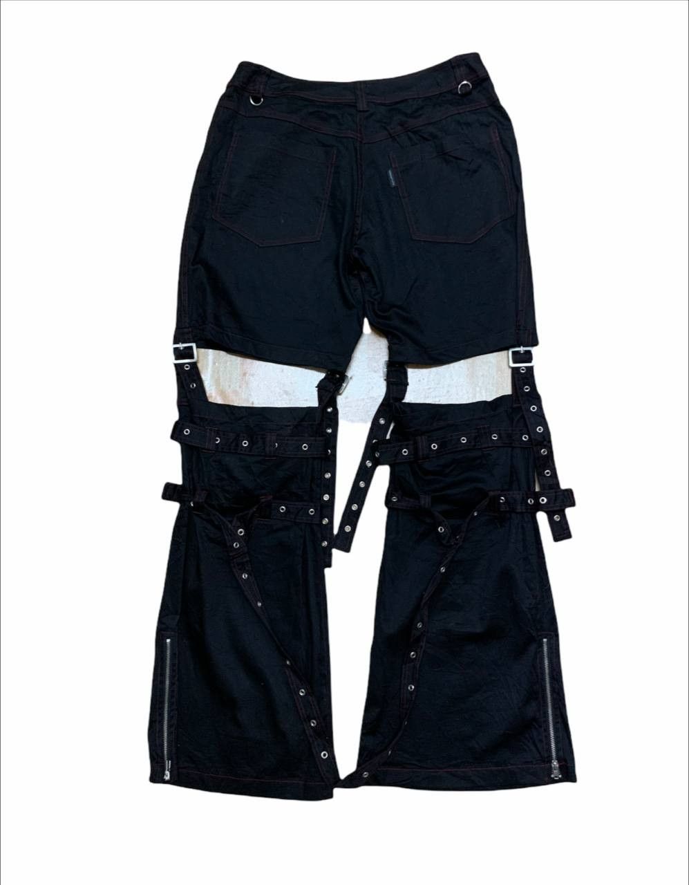 Japanese Brand Flared Japanese Brand Bondage Punk Rock Pants Size US 28 / EU 44 - 2 Thumbnail