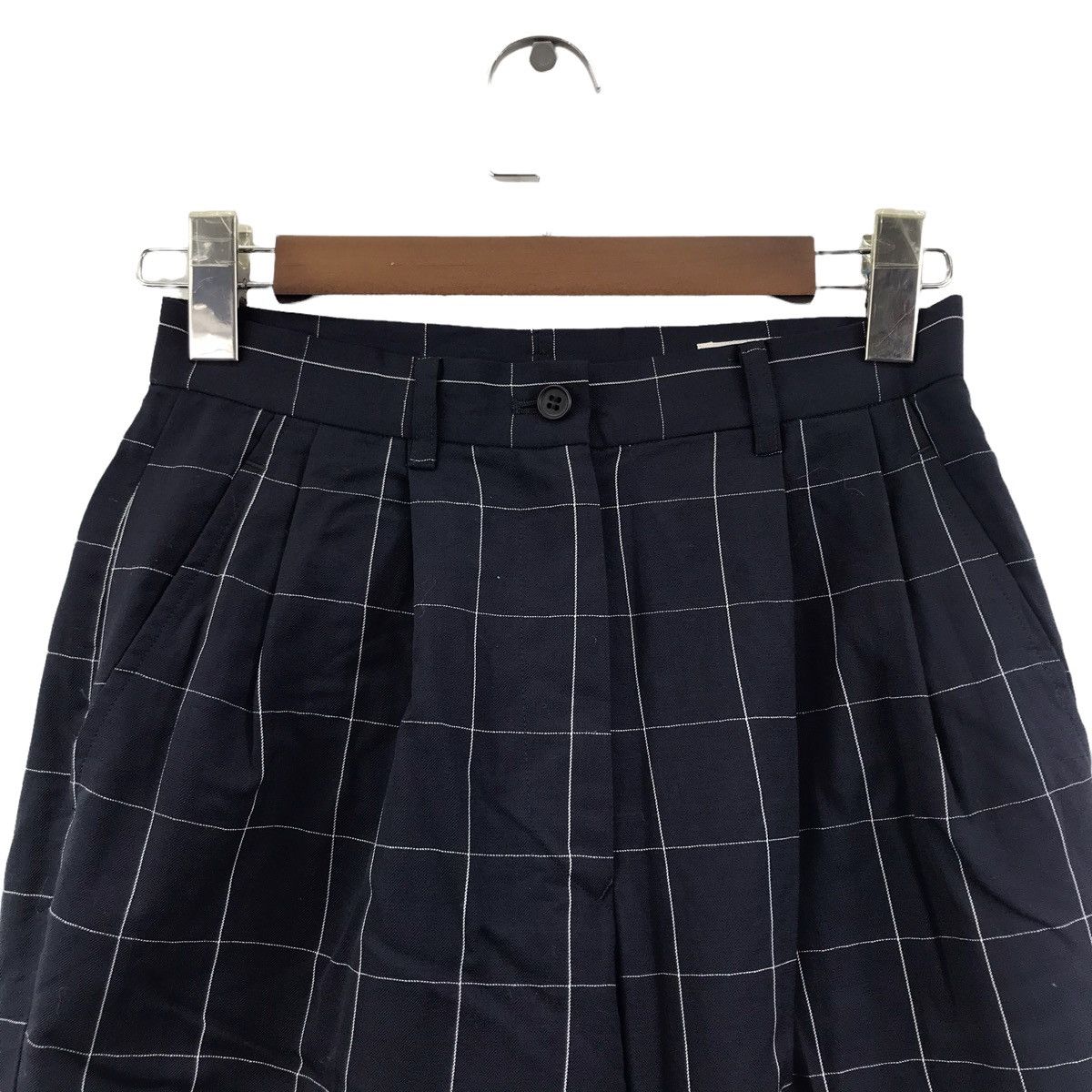 Renoma RENOMA Sports Club Check Tartan Wool Blue CasualTrousersPant Size US 26 / EU 42 - 2 Thumbnail