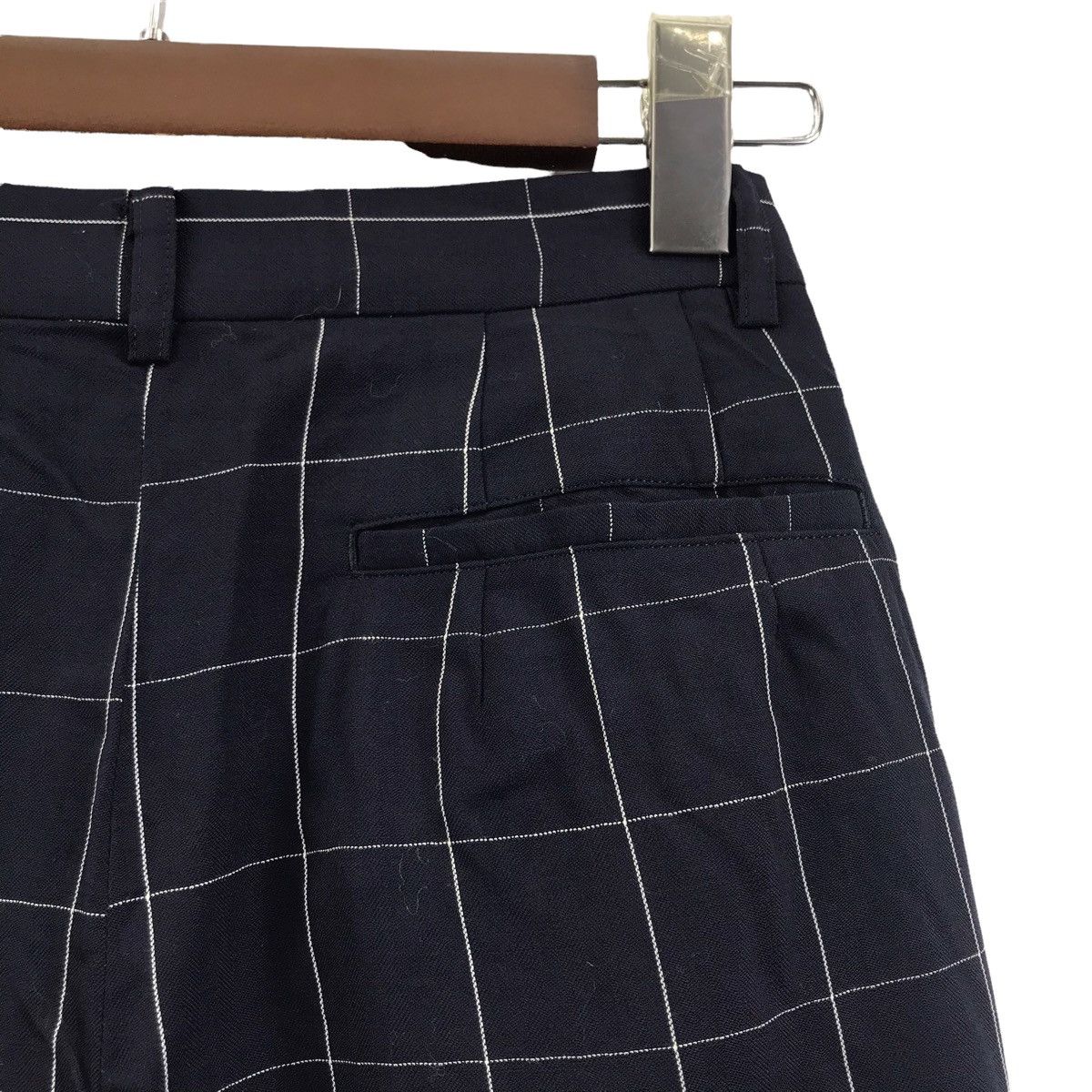 Renoma RENOMA Sports Club Check Tartan Wool Blue CasualTrousersPant Size US 26 / EU 42 - 8 Thumbnail