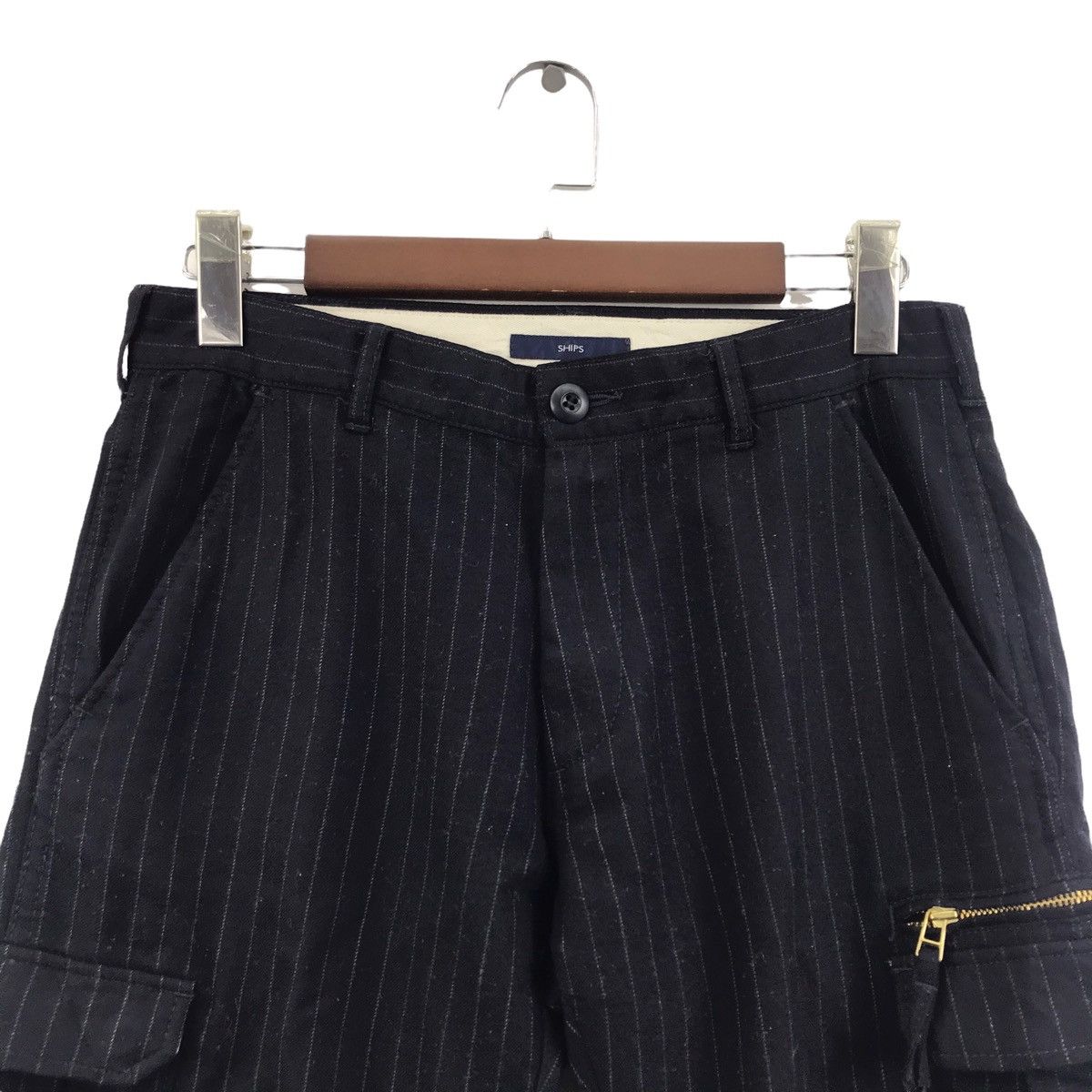 SHIPS SHIPS Japanese Brand Stripes Hickory Wool Cargo TrousersPant Size US 31 - 2 Thumbnail