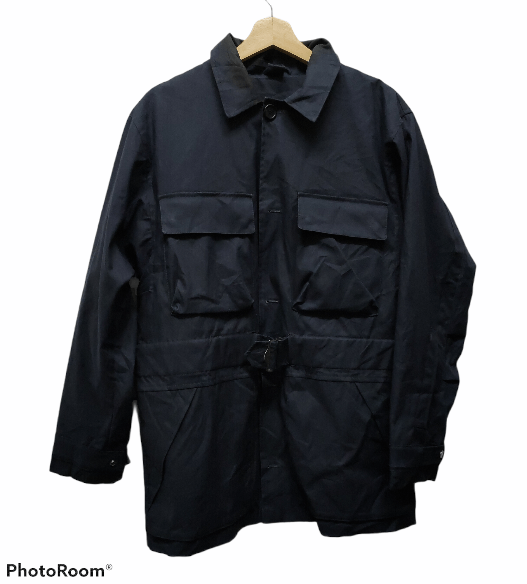 image of Alfred Dunhill x Archival Clothing Dunhill Vintage Zip Jacket Double Pocket Black (Size Small)