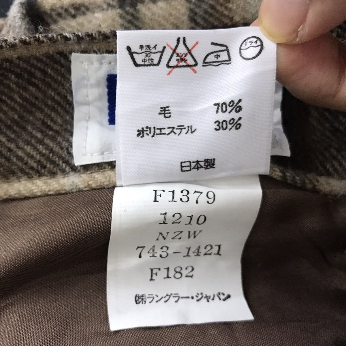 Wrangler Vintage FILE From WRANGLER Check Tartan Casual Trousers Pant Size US 26 / EU 42 - 4 Thumbnail