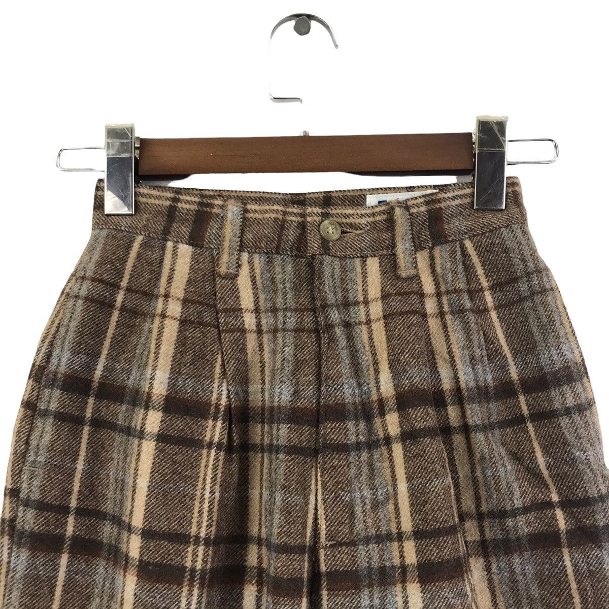 Wrangler Vintage FILE From WRANGLER Check Tartan Casual Trousers Pant Size US 26 / EU 42 - 2 Thumbnail