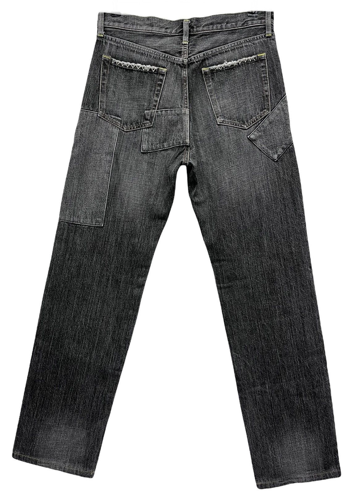 Uniqlo 🔥FYE🔥 Vtg y2k Black Patchwork Denim Inspired By Undercover Size US 30 / EU 46 - 8 Thumbnail