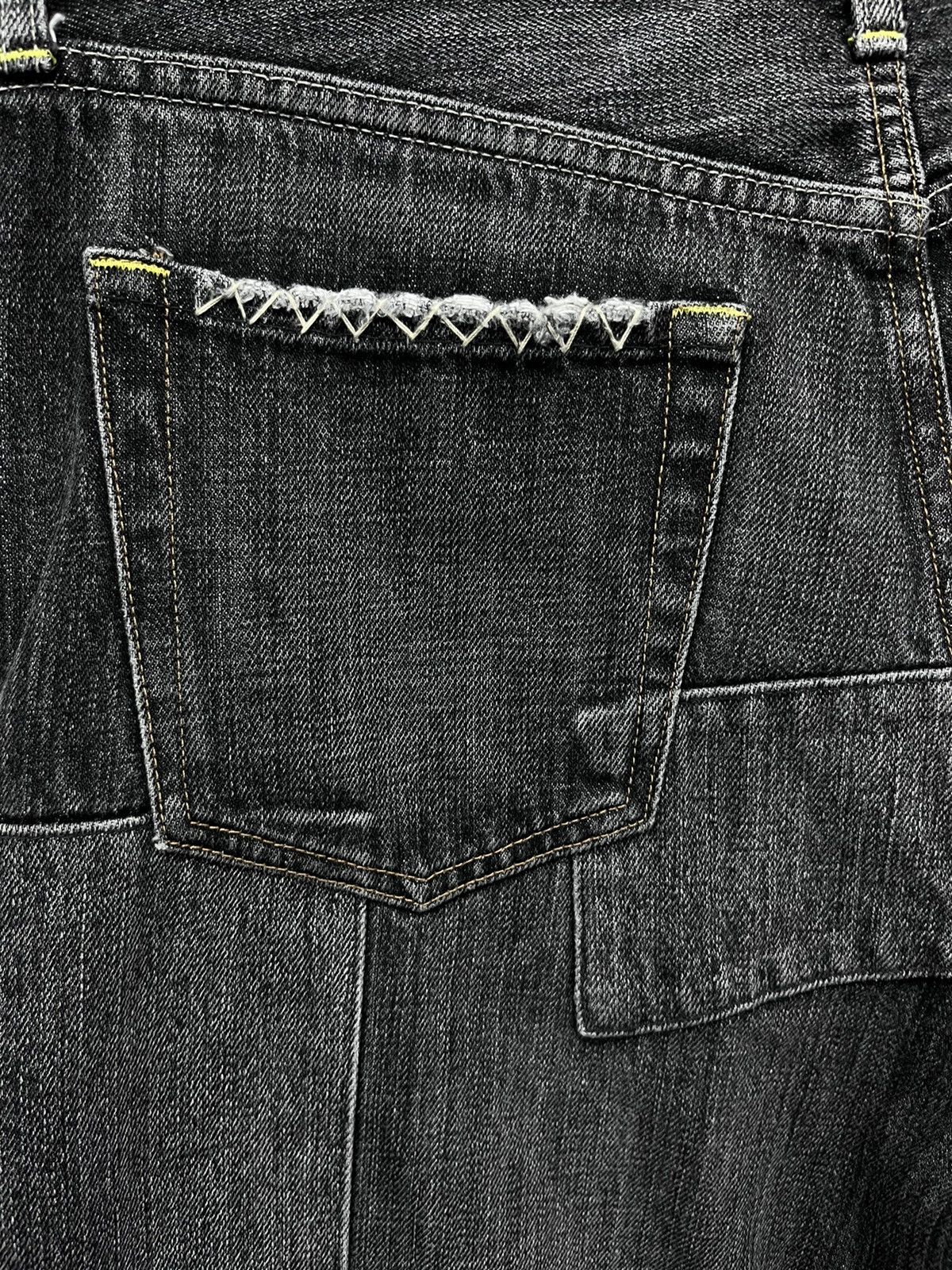 Uniqlo 🔥FYE🔥 Vtg y2k Black Patchwork Denim Inspired By Undercover Size US 30 / EU 46 - 13 Thumbnail