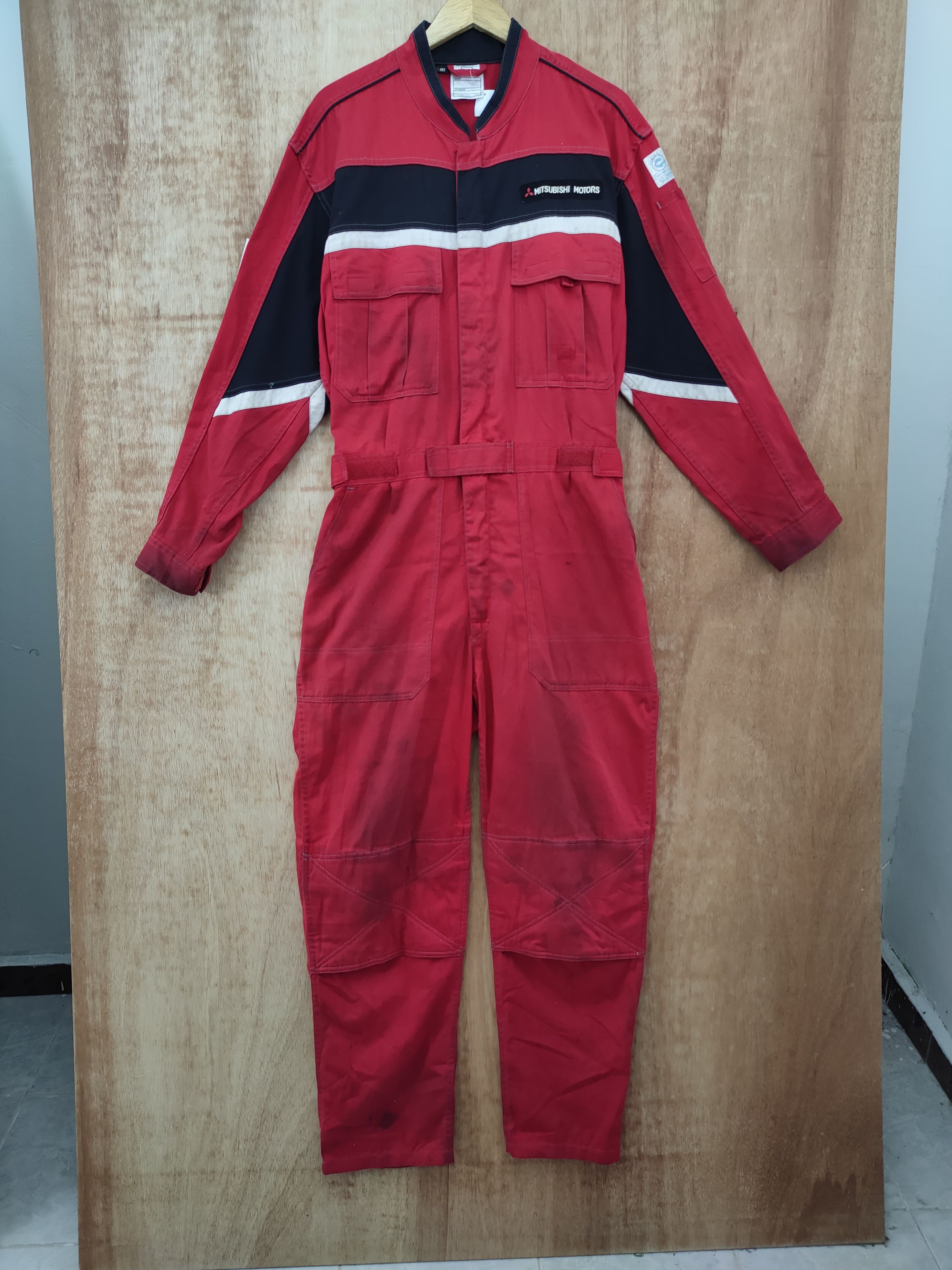 Japanese Brand Mitsubishi service Staff rally art racing coverall #46-201 Size US 34 / EU 50 - 7 Thumbnail