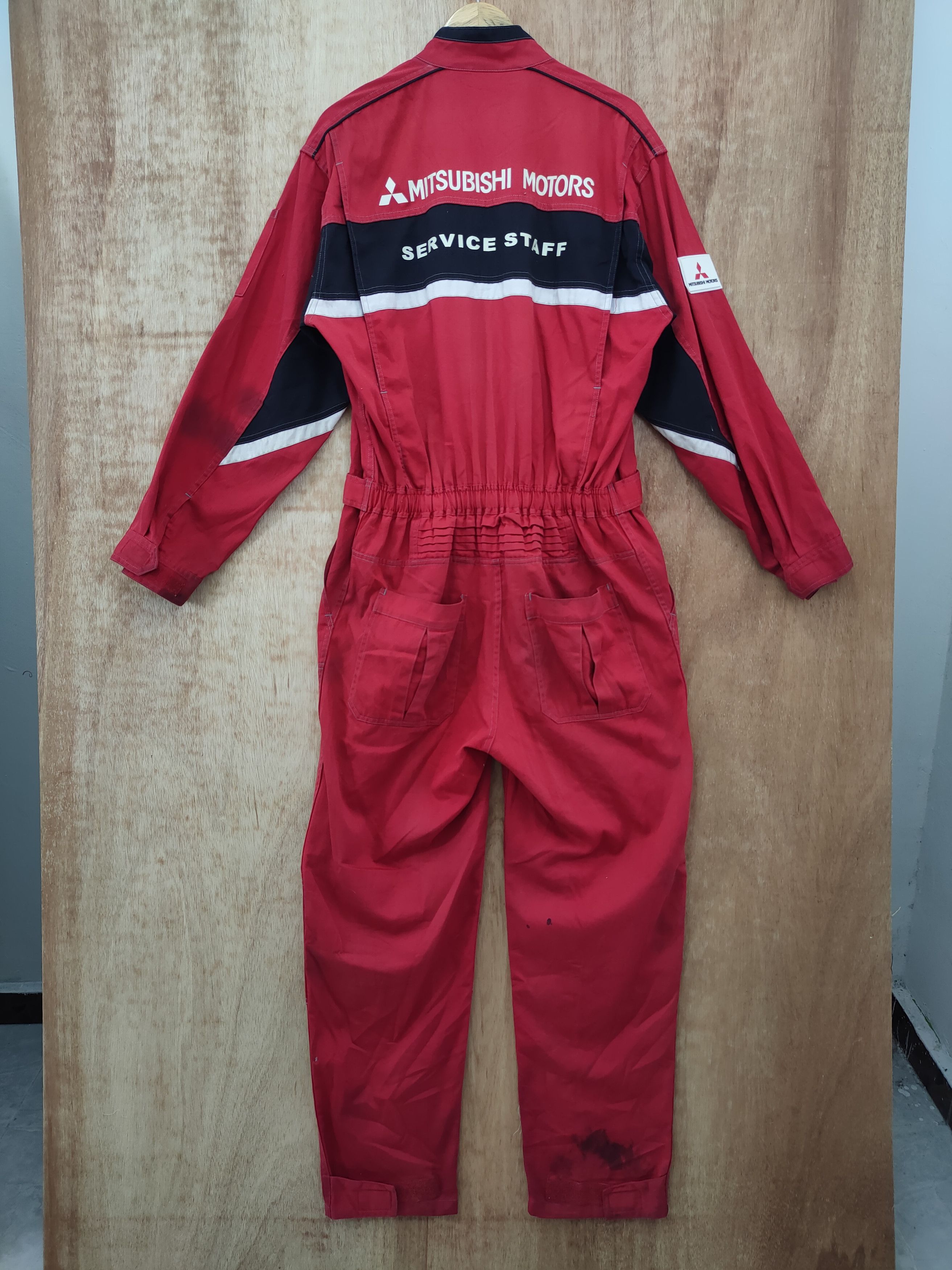Japanese Brand Mitsubishi service Staff rally art racing coverall #46-201 Size US 34 / EU 50 - 1 Thumbnail