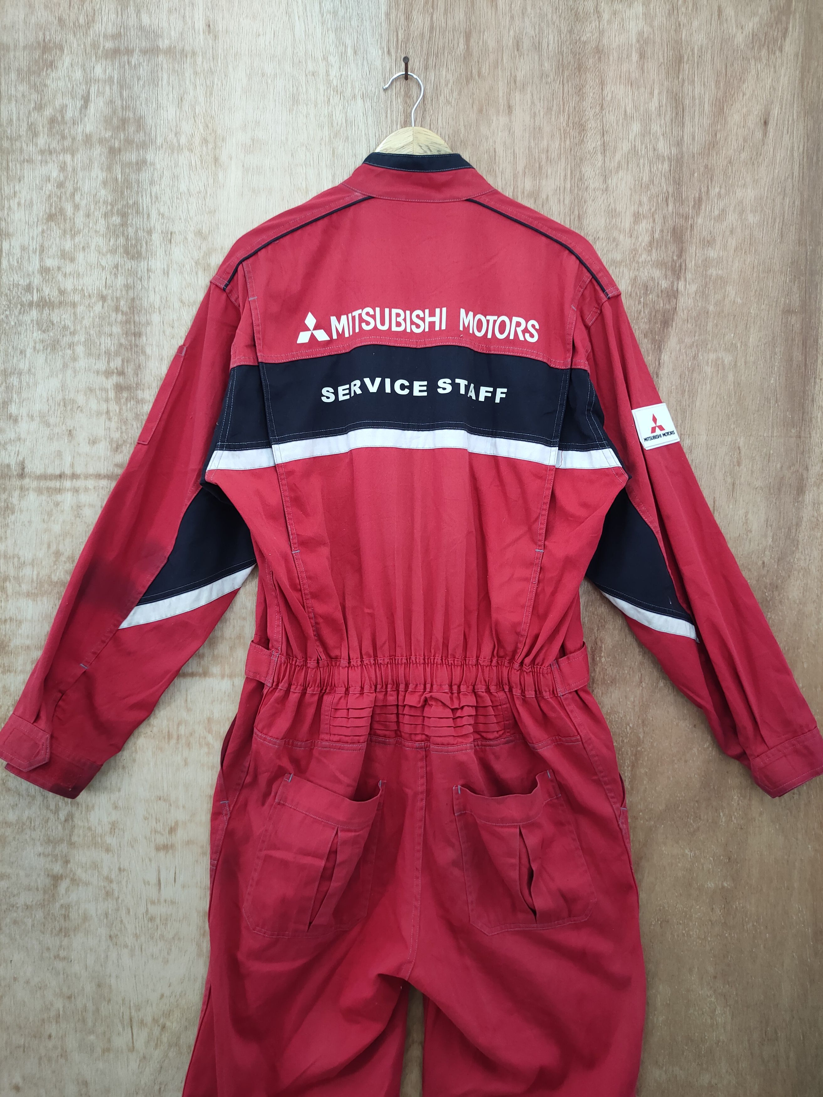 Japanese Brand Mitsubishi service Staff rally art racing coverall #46-201 Size US 34 / EU 50 - 4 Thumbnail