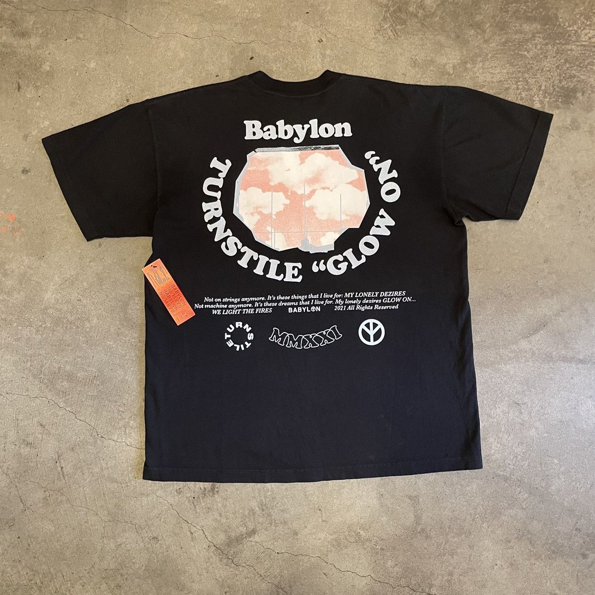 Babylon × Band Tees Turnstile x Babylon “Glow On” release shirt