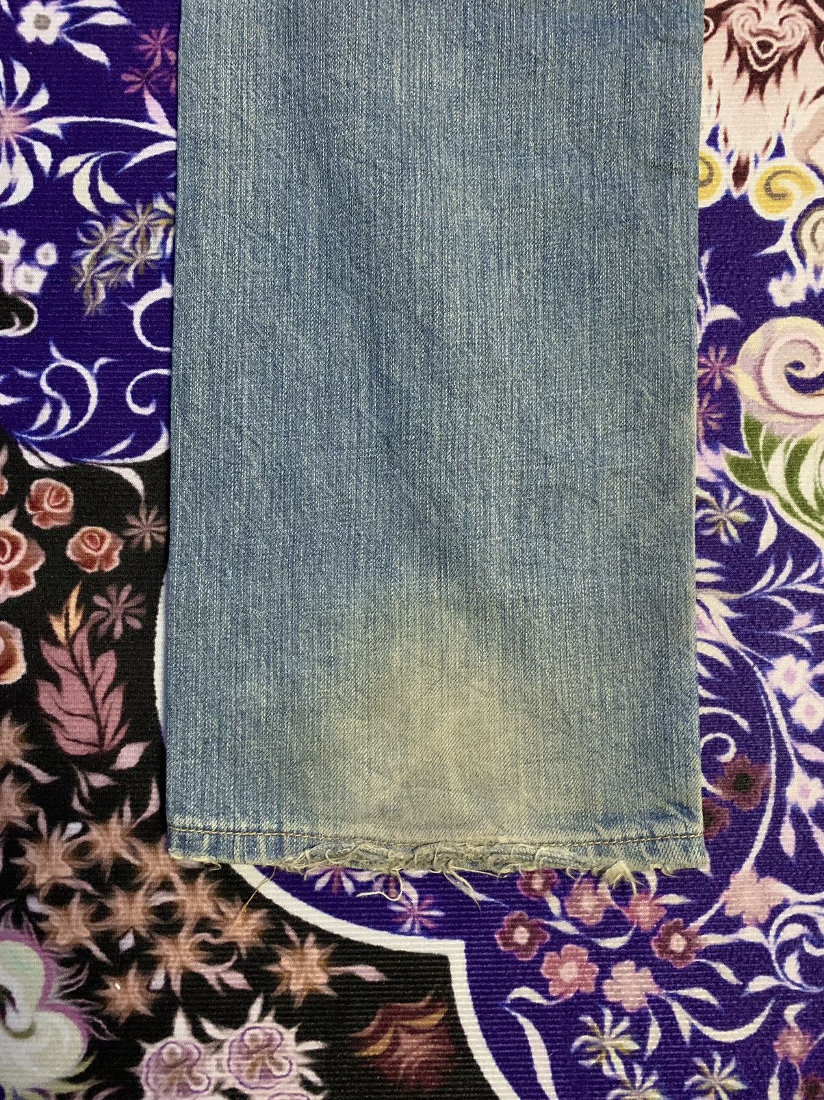 Levi's Vintage Clothing Vintage Levis 501 Faded Distressed Rework Denim Size US 31 - 11 Thumbnail