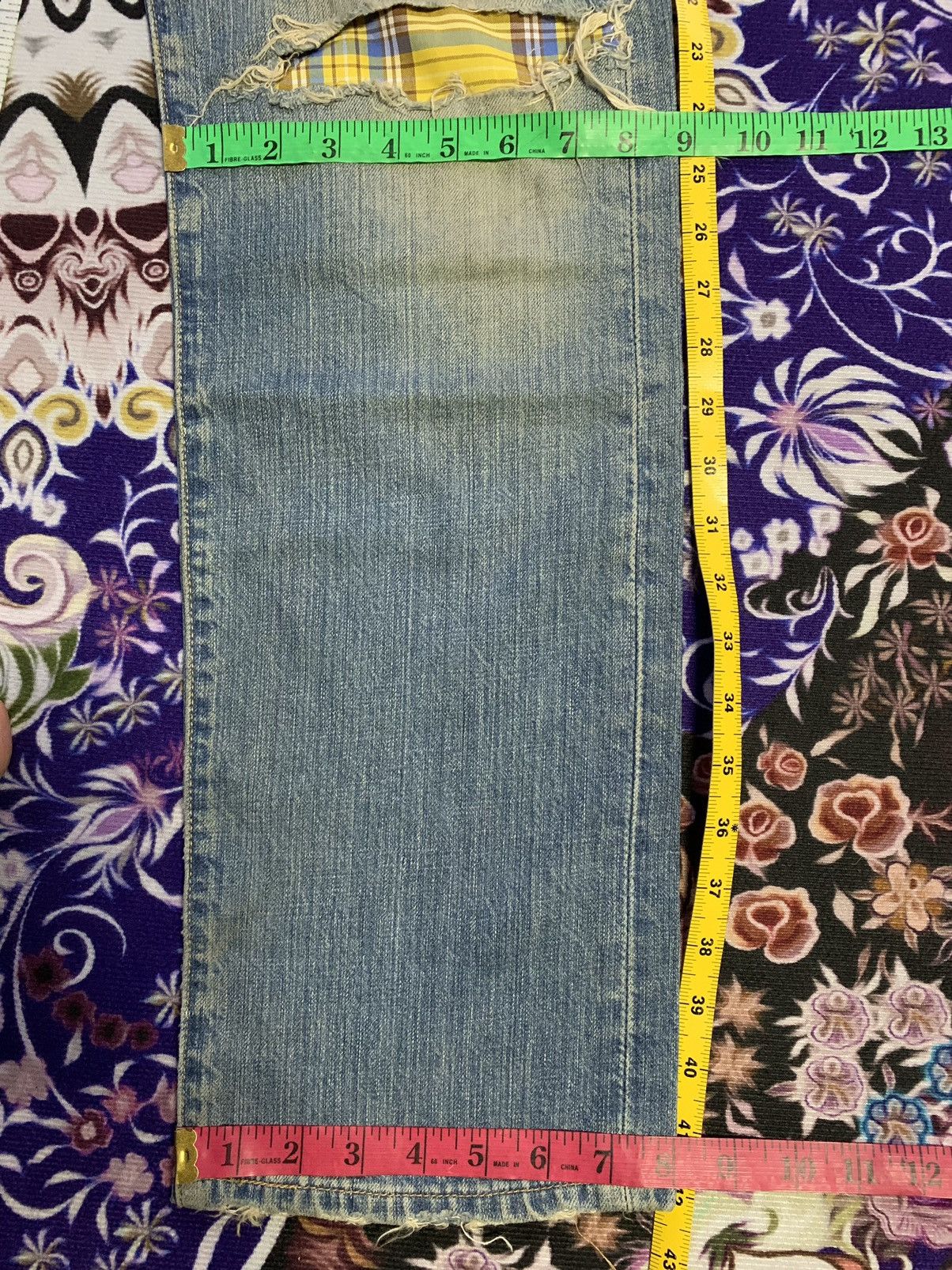 Levi's Vintage Clothing Vintage Levis 501 Faded Distressed Rework Denim Size US 31 - 14 Thumbnail