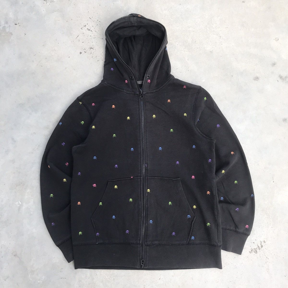 Beams Plus 2000's Beams Plus Sugar Skull Polka Dot / Balaclava Hoodie Size US M / EU 48-50 / 2 - 1 Thumbnail