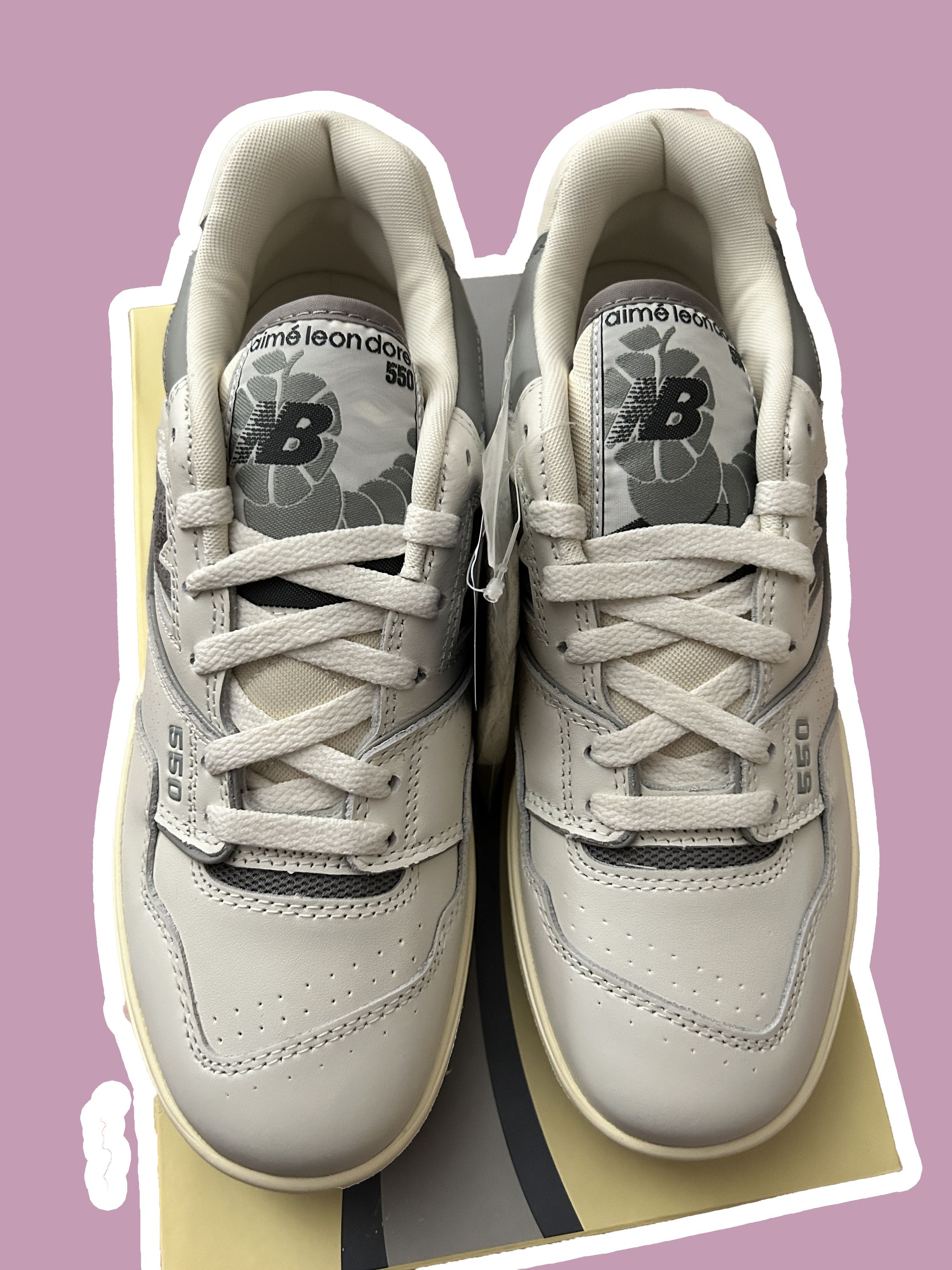 Aime Leon Dore × New Balance New Balance 550 Aime Leon Dore White Grey Silver NB BB550ALE Size US 7 / EU 40 - 2 Thumbnail
