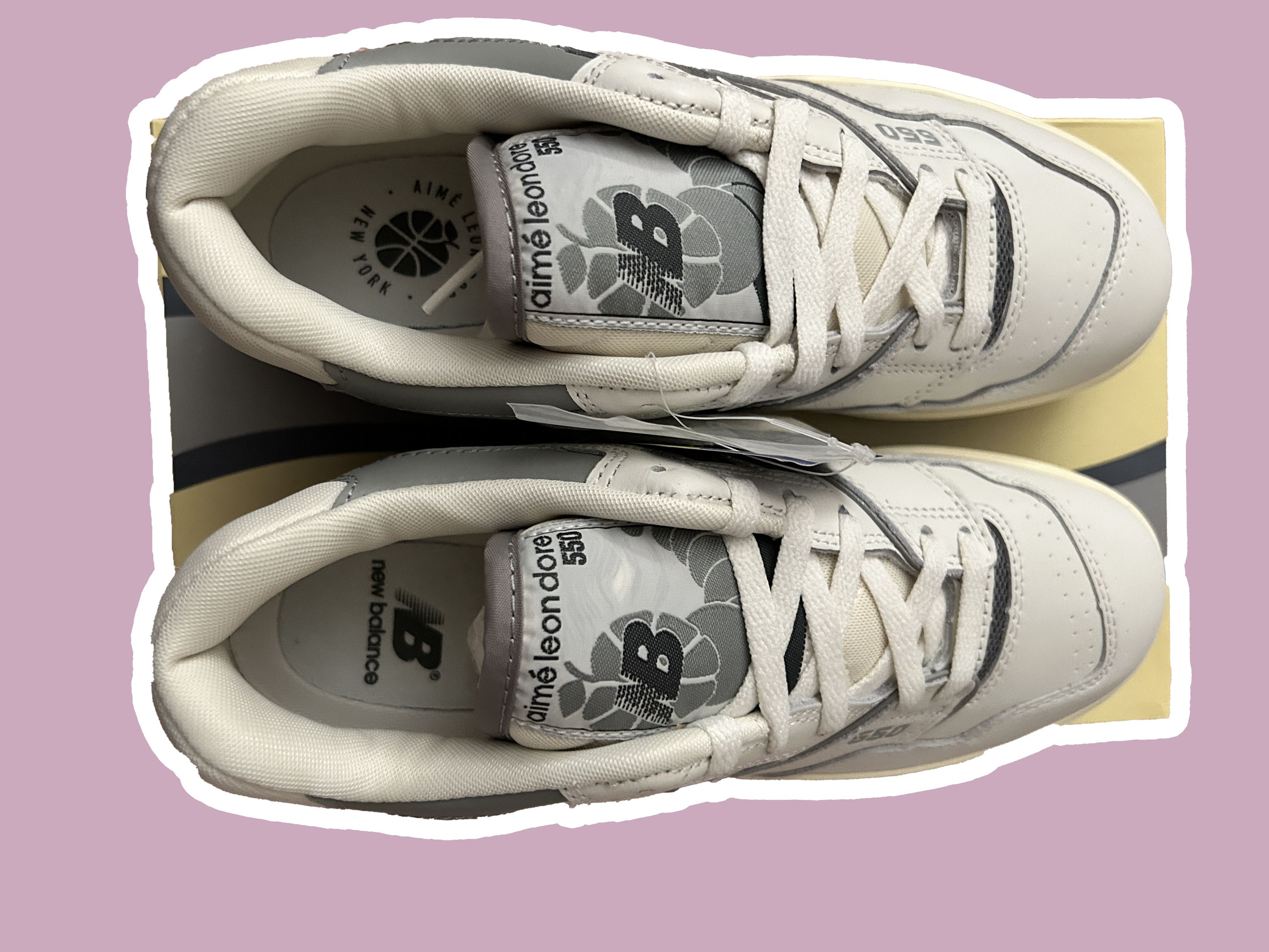 Aime Leon Dore × New Balance New Balance 550 Aime Leon Dore White Grey Silver NB BB550ALE Size US 7 / EU 40 - 5 Thumbnail