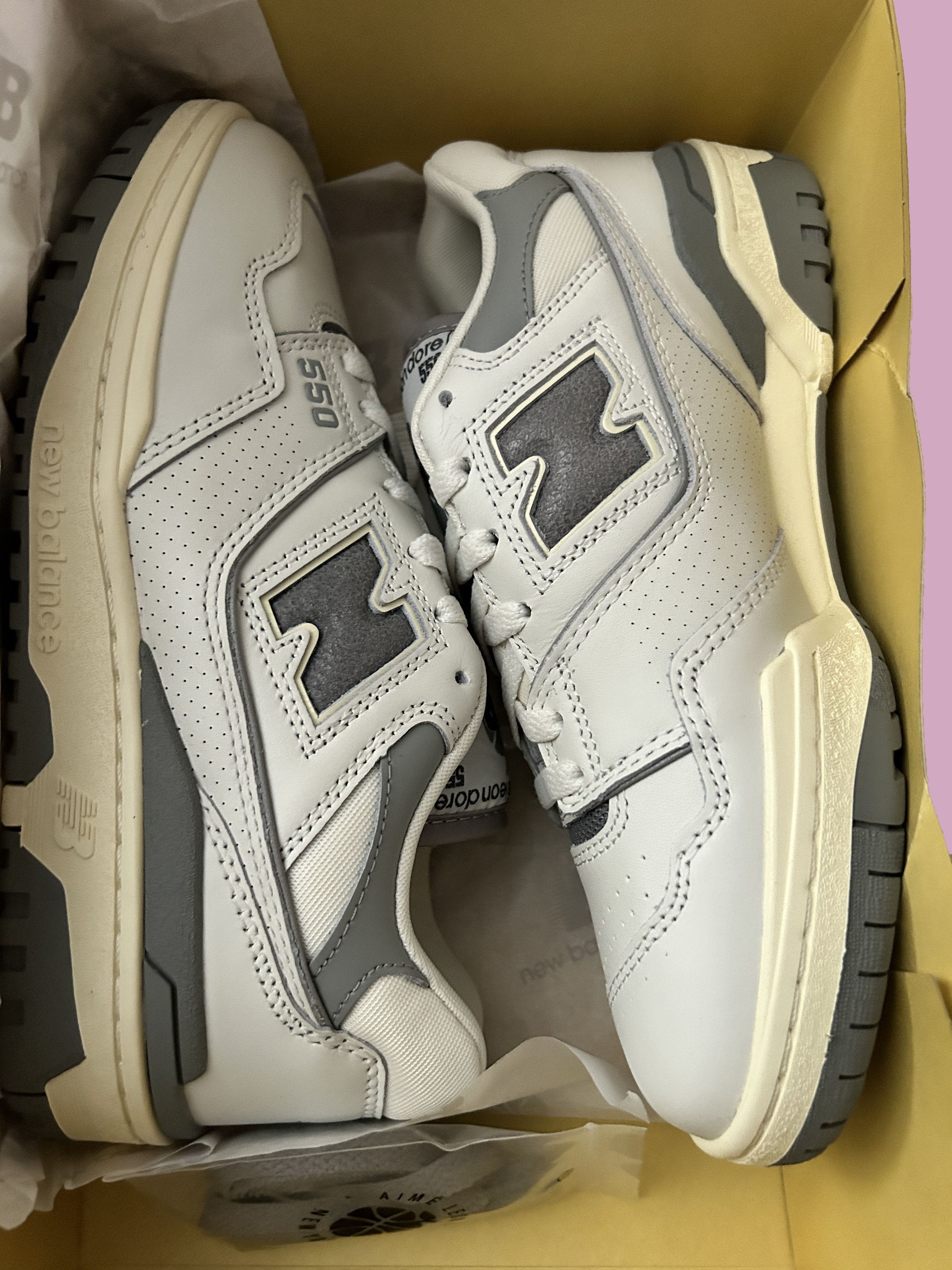 New Balance 550 Aime Leon Dore White Grey Silver NB BB550ALE