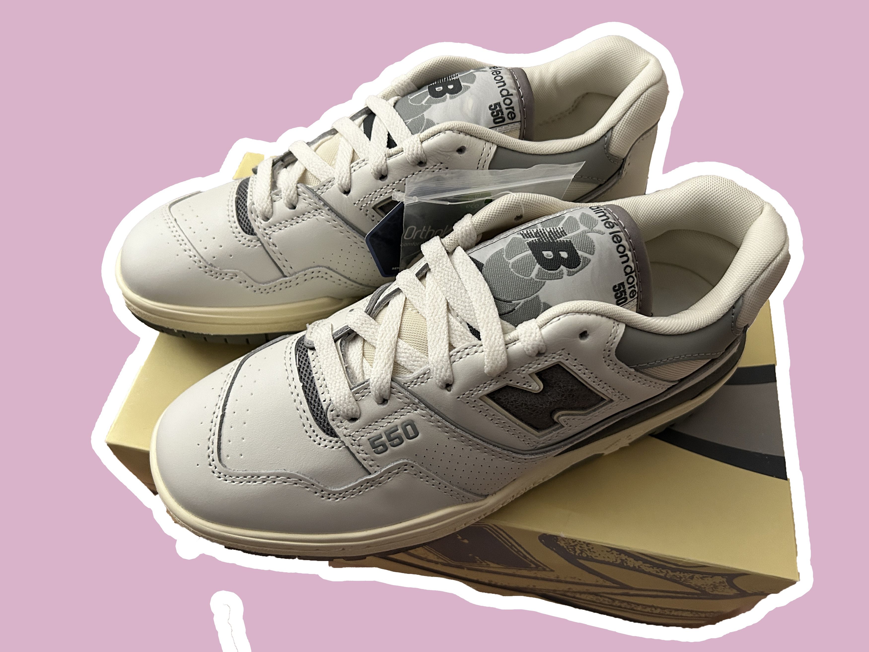 Aime Leon Dore × New Balance New Balance 550 Aime Leon Dore White Grey Silver NB BB550ALE Size US 7 / EU 40 - 3 Thumbnail
