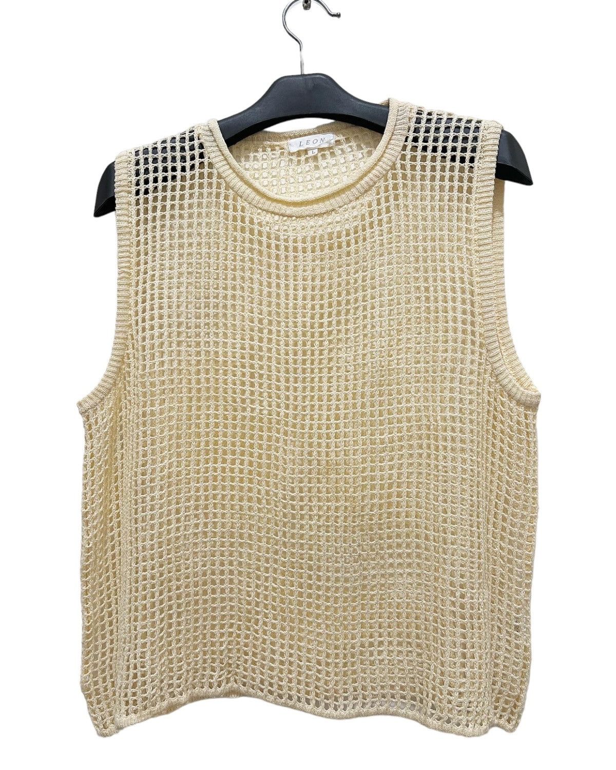 Beauty Beast × If Six Was Nine × Japanese Brand Leon japanese Open Knit Fish Net punk Top Size US M / EU 48-50 / 2 - 1 Thumbnail