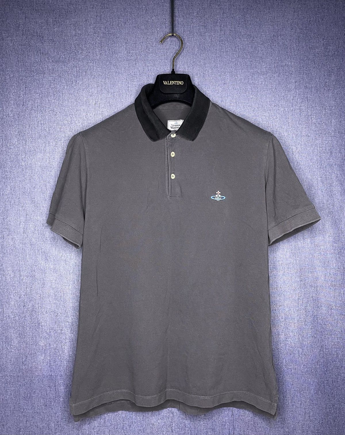 Vivienne Westwood Rare Big Orb Logo Polo Shirt