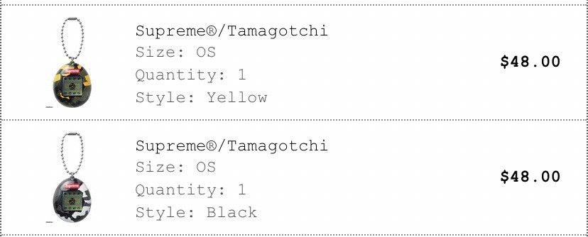 Supreme Tamagotchi Black