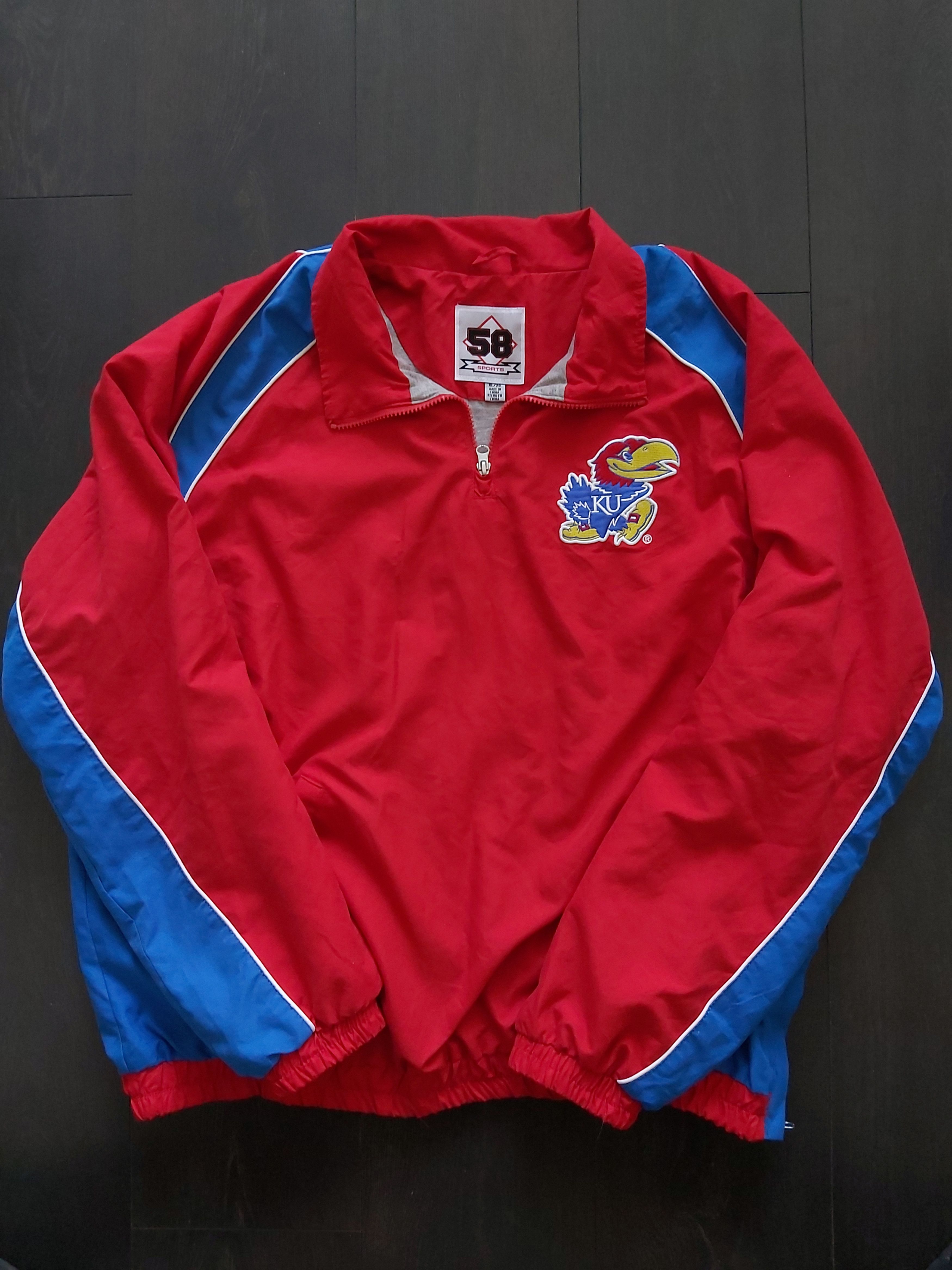 NCAA Kansas Jayhawks Jacket 1/4 Zip - XL - NCAA 58 Sports Size US XL / EU 56 / 4 - 1 Thumbnail