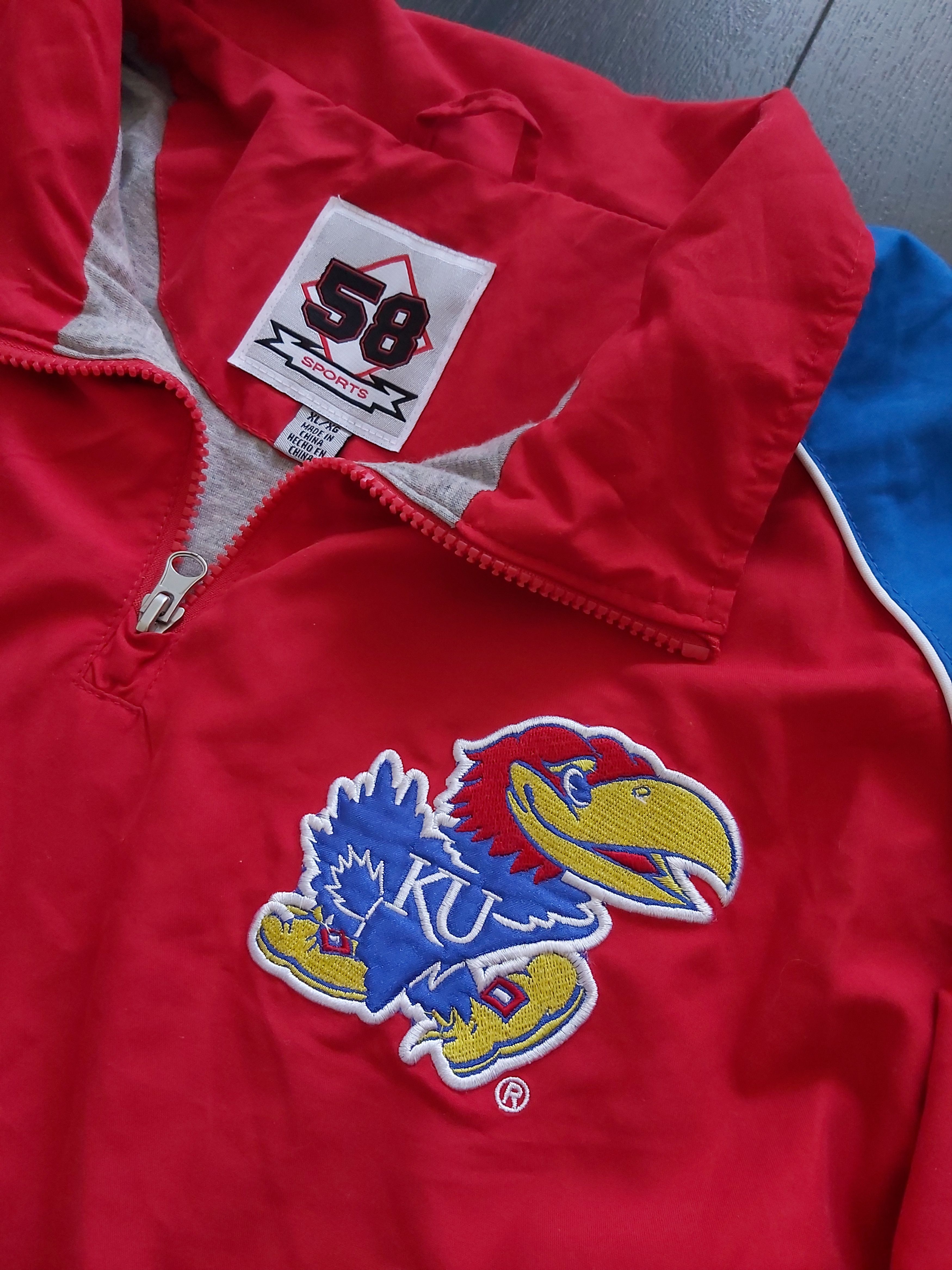 NCAA Kansas Jayhawks Jacket 1/4 Zip - XL - NCAA 58 Sports Size US XL / EU 56 / 4 - 2 Thumbnail