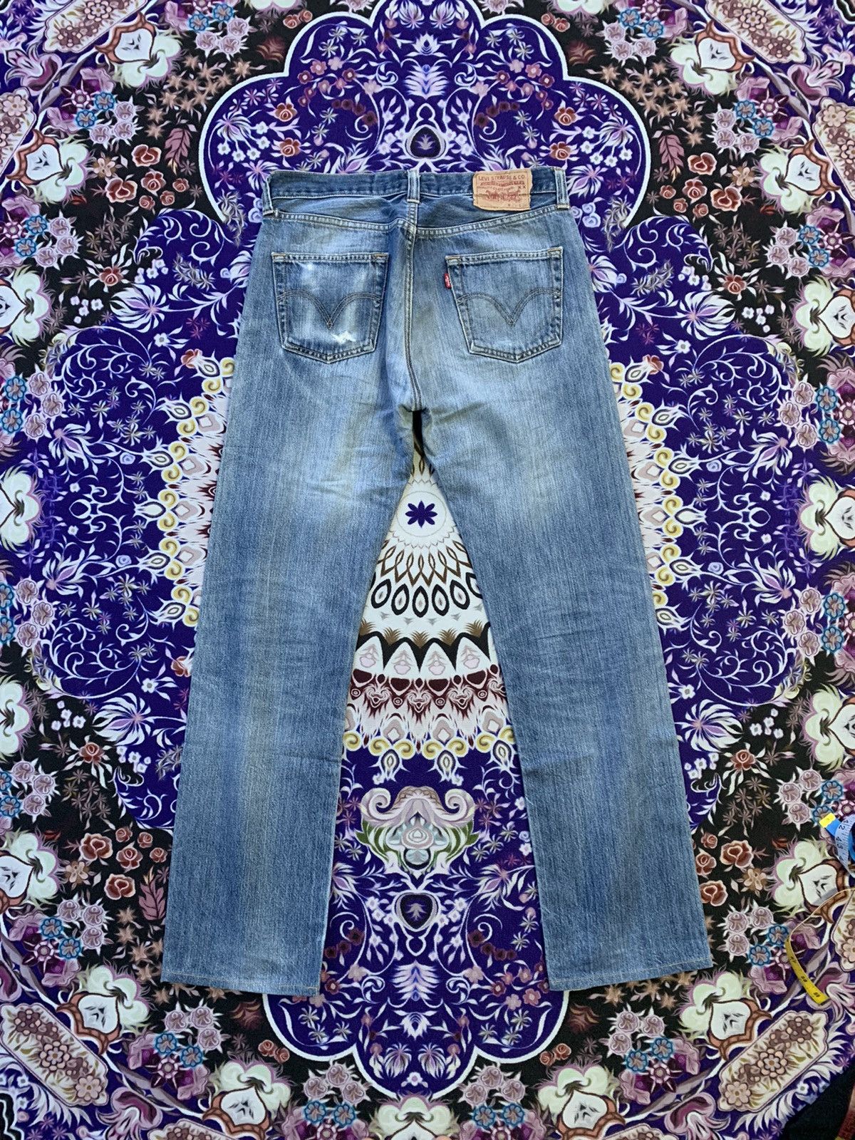 Levi's Vintage Clothing Vintage Levis 501 Distressed Denim Size US 32 / EU 48 - 6 Thumbnail