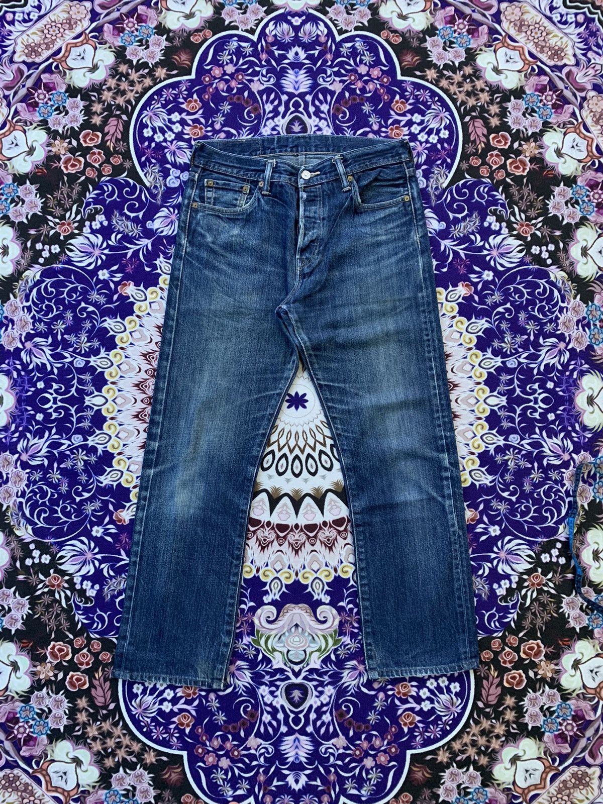 Levi's Levis 501 Faded Wash Denim Size US 32 / EU 48 - 1 Thumbnail