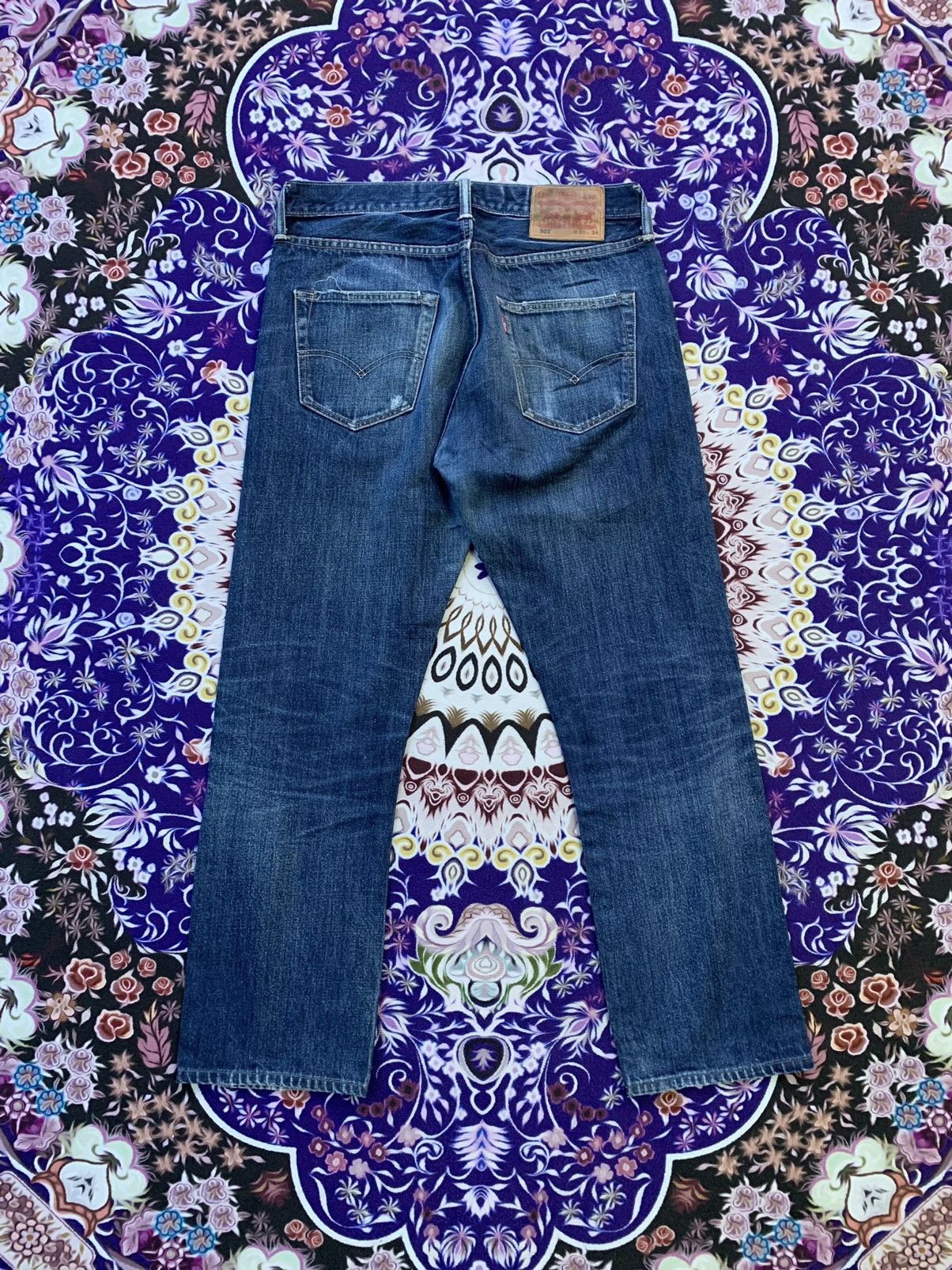 Levi's Levis 501 Faded Wash Denim Size US 32 / EU 48 - 7 Thumbnail