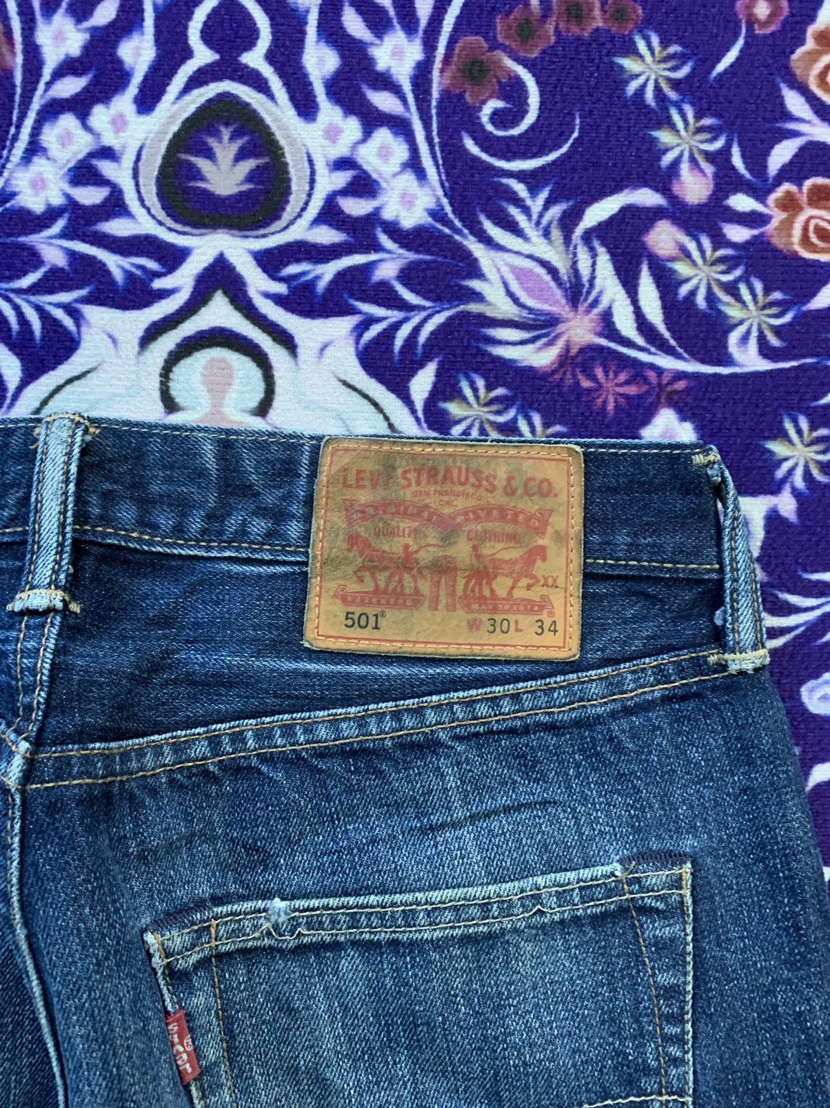 Levi's Levis 501 Faded Wash Denim Size US 32 / EU 48 - 9 Thumbnail