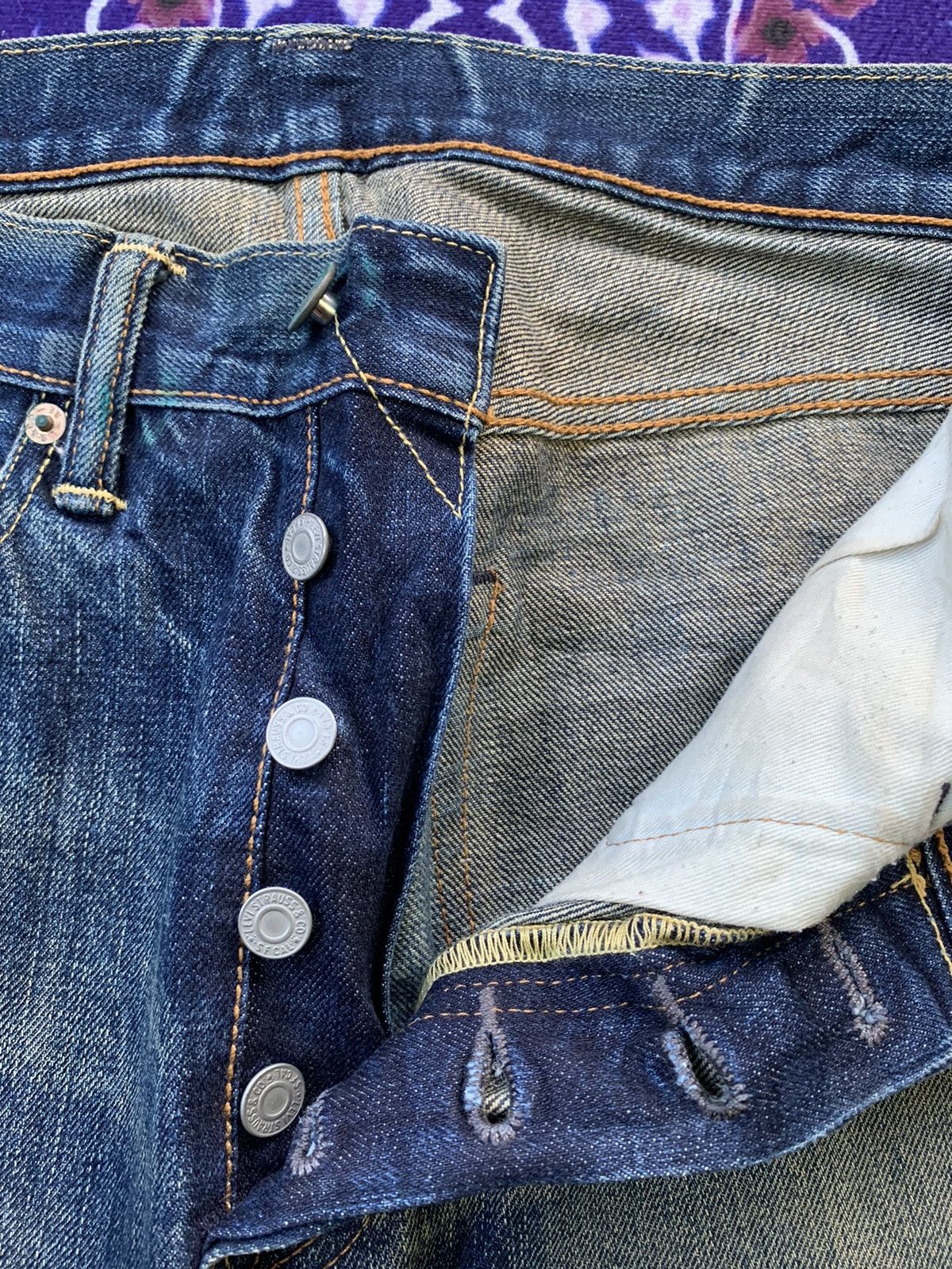 Levi's Levis 501 Distressed Denim Size US 32 / EU 48 - 5 Thumbnail