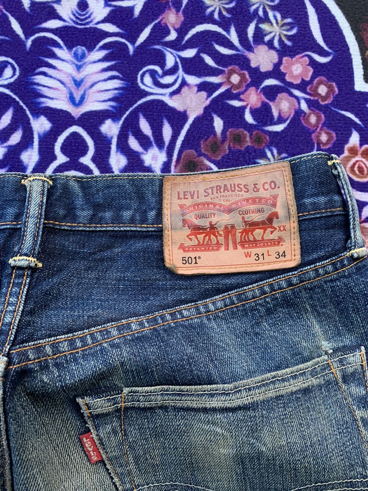 Levi's Levis 501 Distressed Denim Size US 32 / EU 48 - 14 Thumbnail
