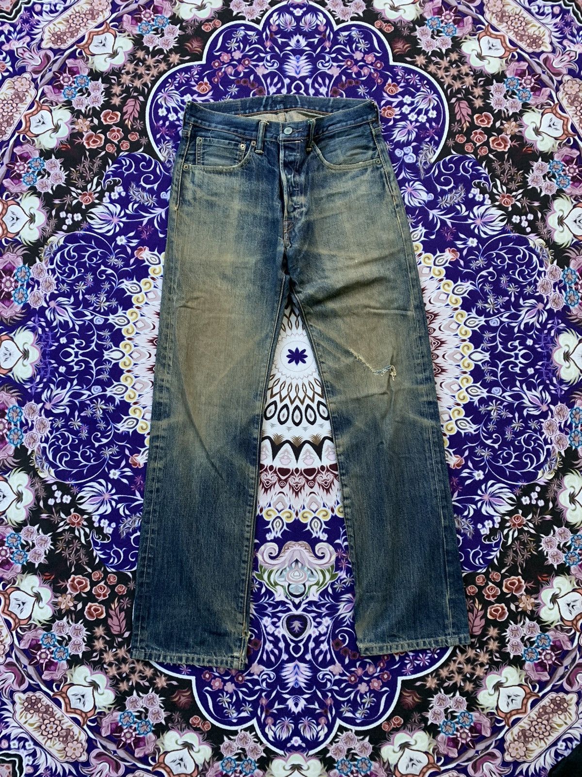 Levi's Levis 501 Distressed Denim Size US 32 / EU 48 - 1 Thumbnail