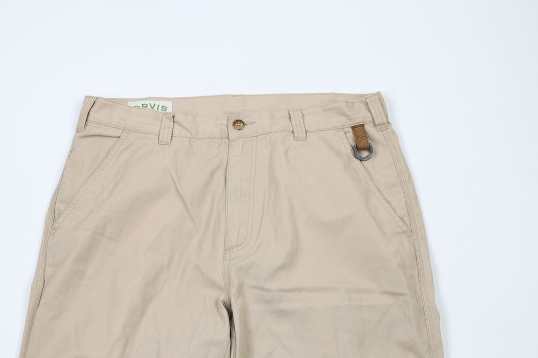 Vintage Vintage Orvis Trim Cuffed Wide Leg Chino Pants Beige Cotton ...