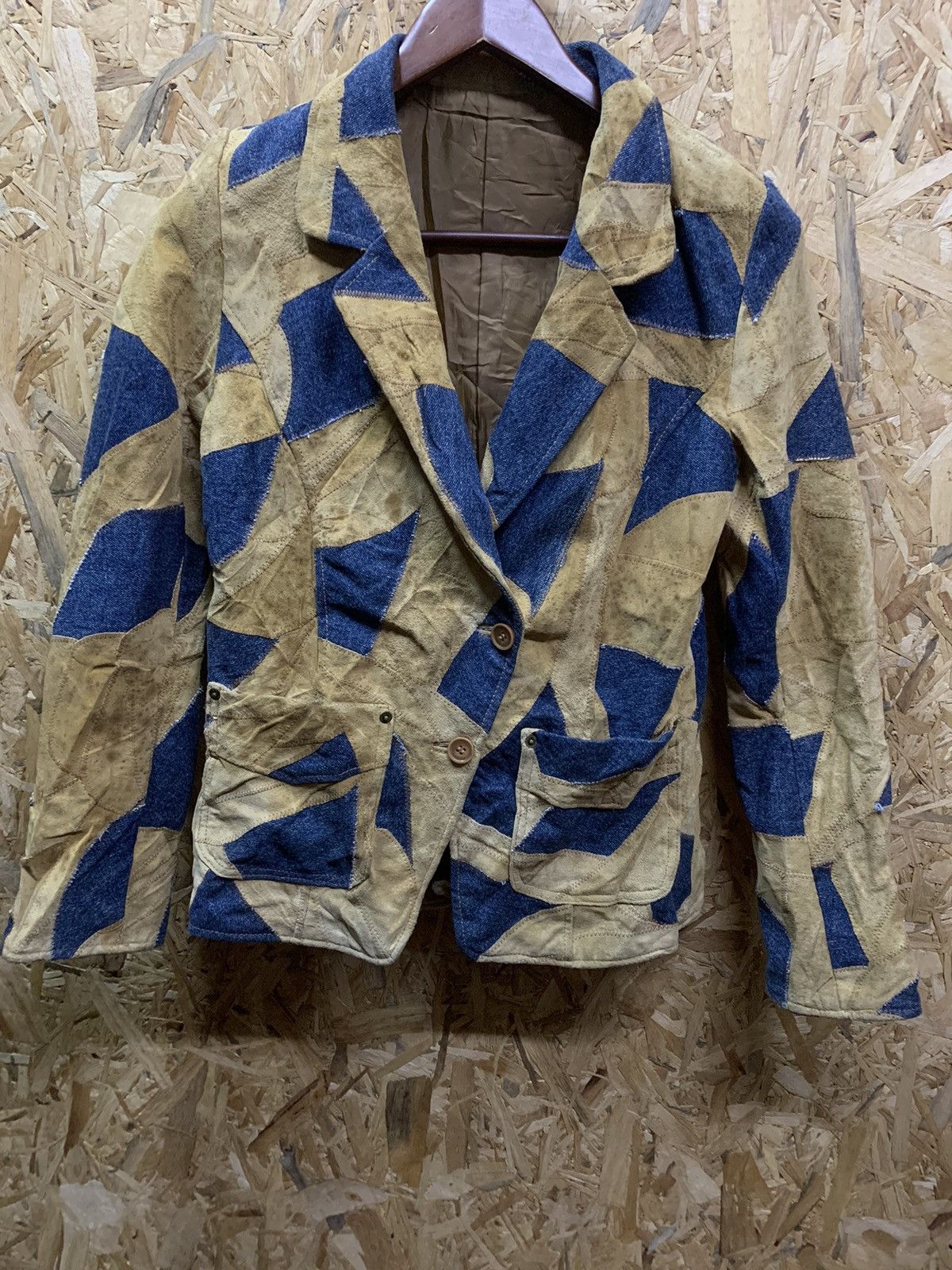 Jacket Leather Rare patchwork