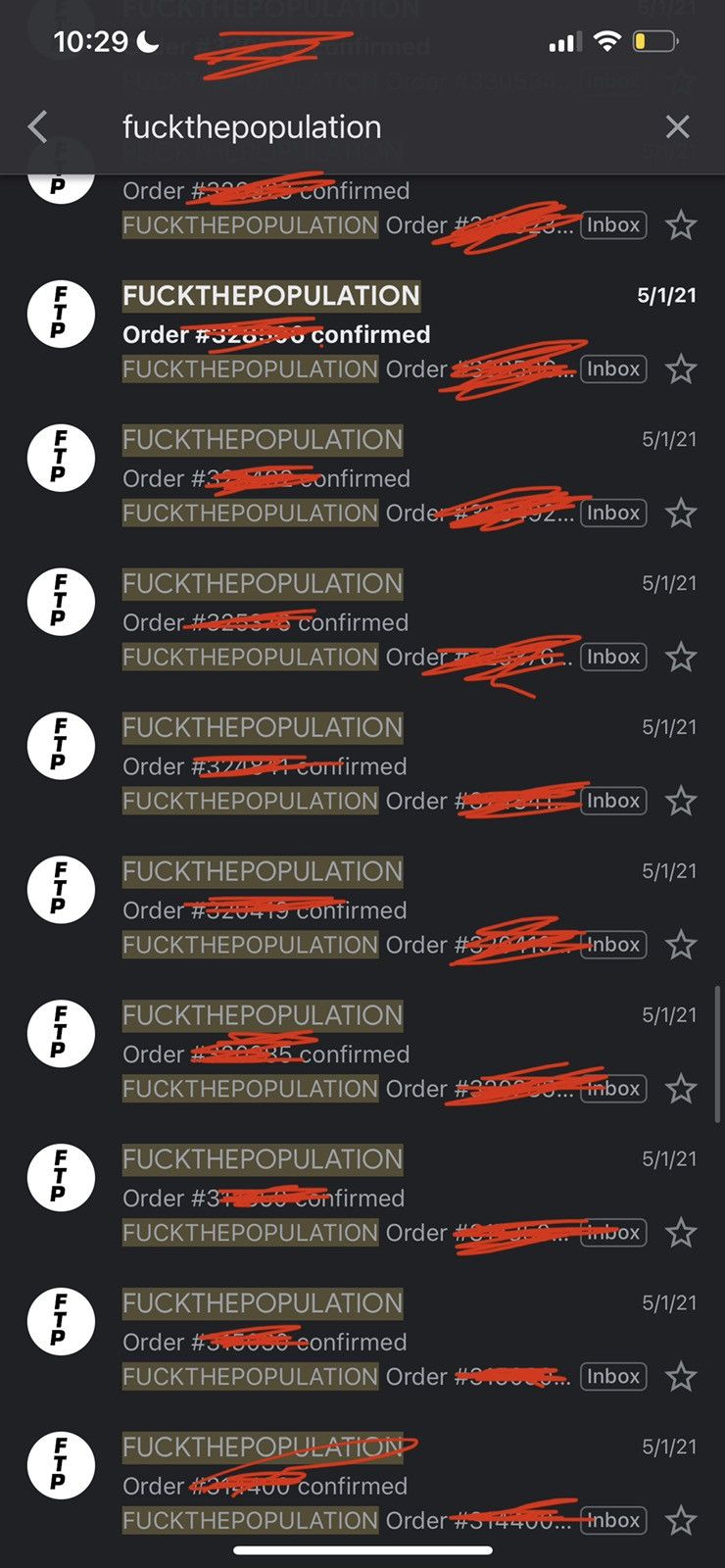 Fuck The Population FTP REVERSIBLE LOGO BEANIE (NAVY-RED) Size ONE SIZE - 5 Thumbnail